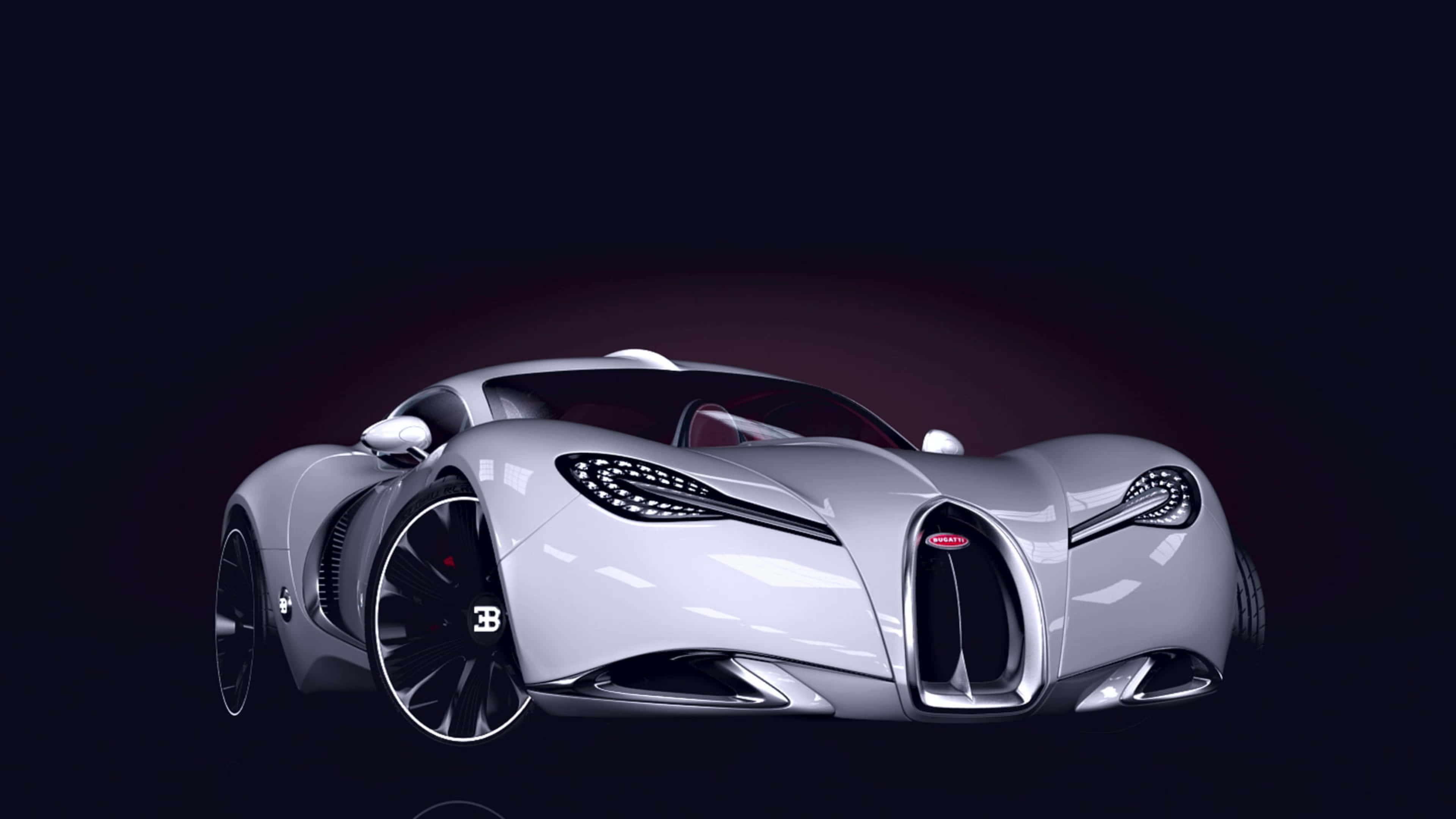 Bugatti, silver, hypercar, 4K Desktop Wallpaper