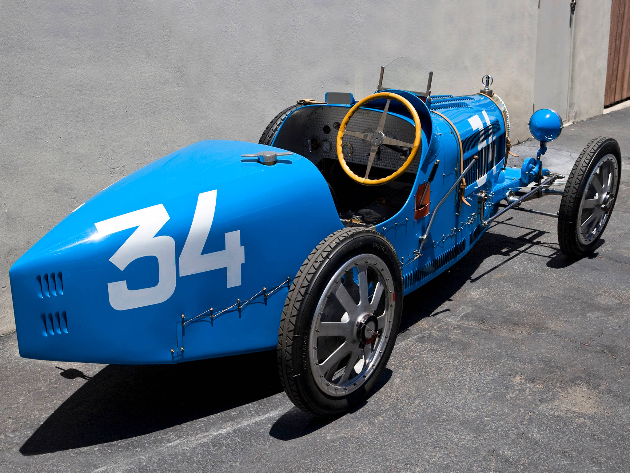 Bugatti Type 35, blue, vintage race car, Full HD Desktop Wallpaper