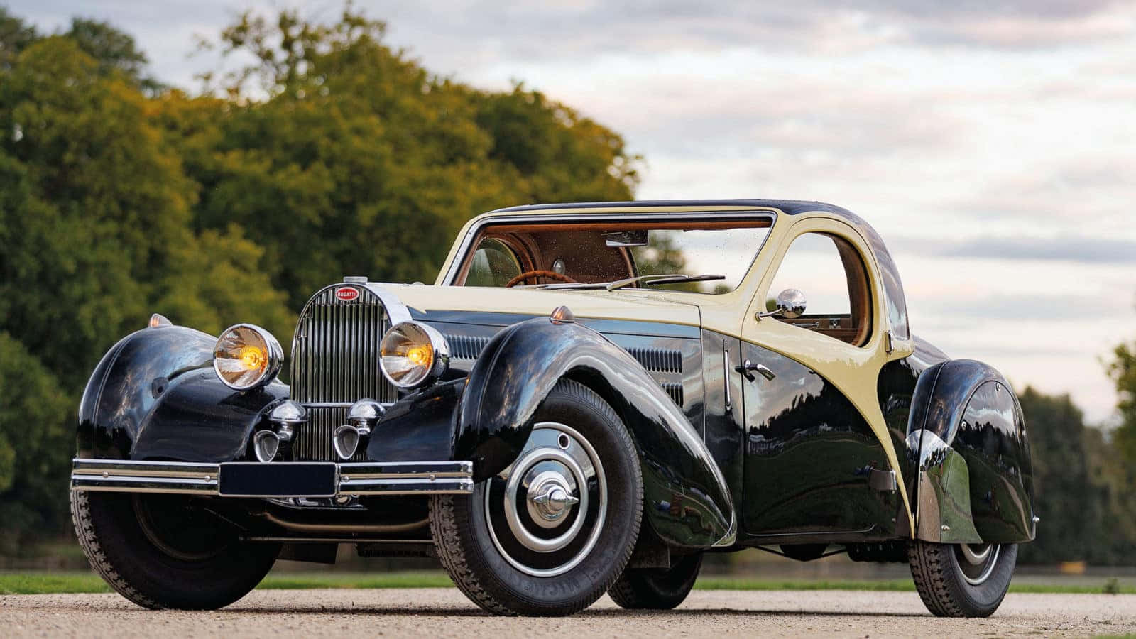 Bugatti Type 41 Royale, black, cream, HD Desktop Wallpaper