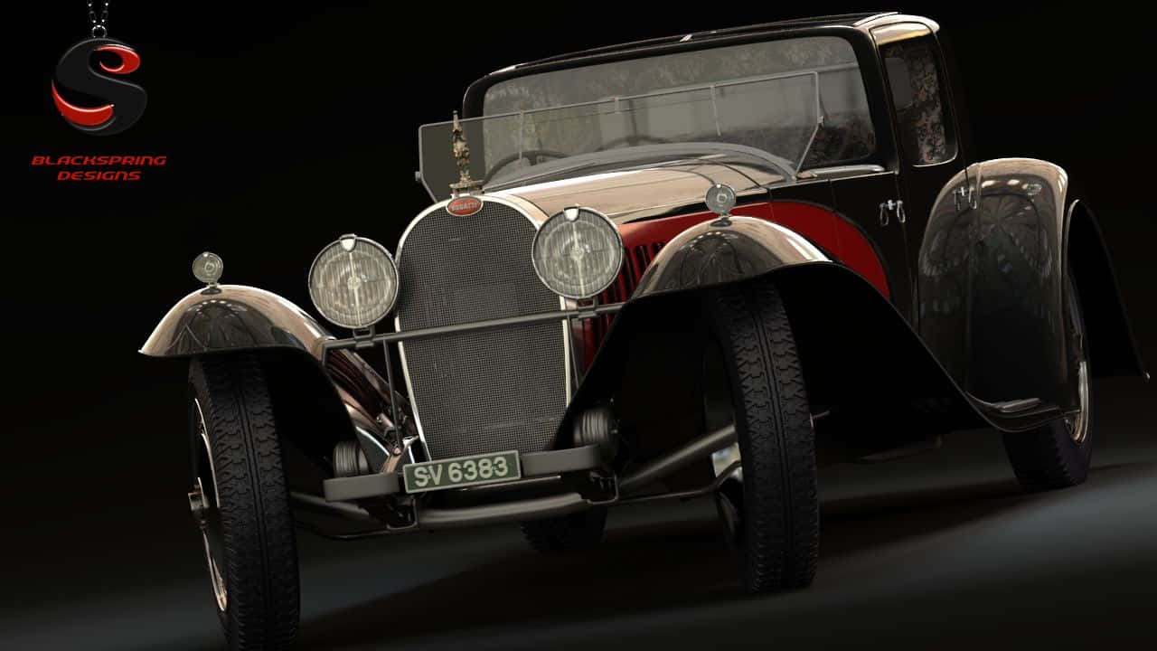 1926 Bugatti Type 41 Royale, chrome accents, red interior, HD Desktop Wallpaper