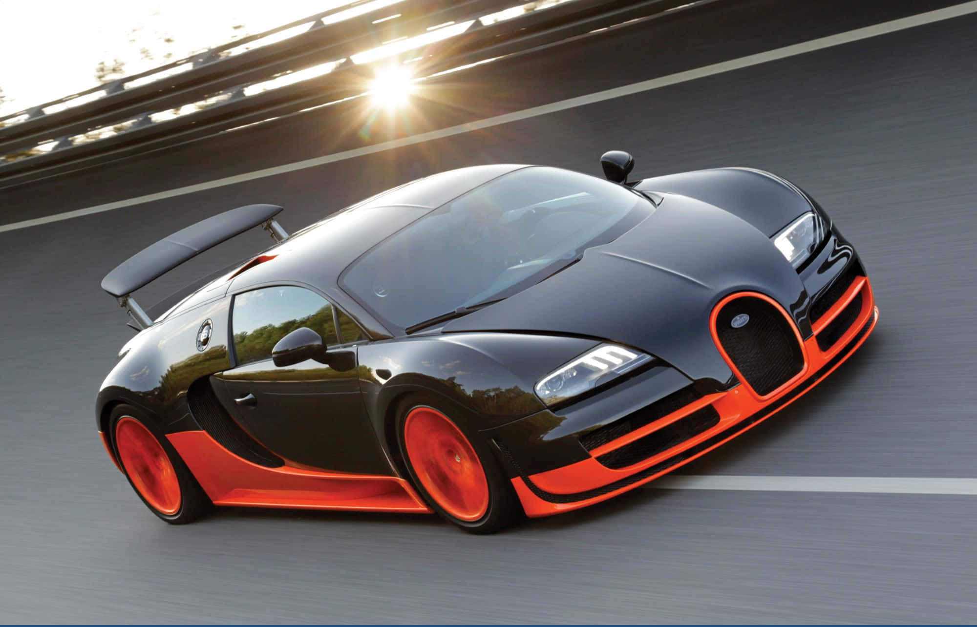 Bugatti Veyron, red, black, Full HD Desktop Wallpaper