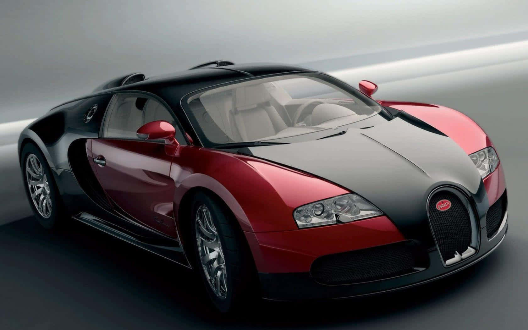 Bugatti Veyron, red and black, studio lighting, HD Desktop Wallpaper