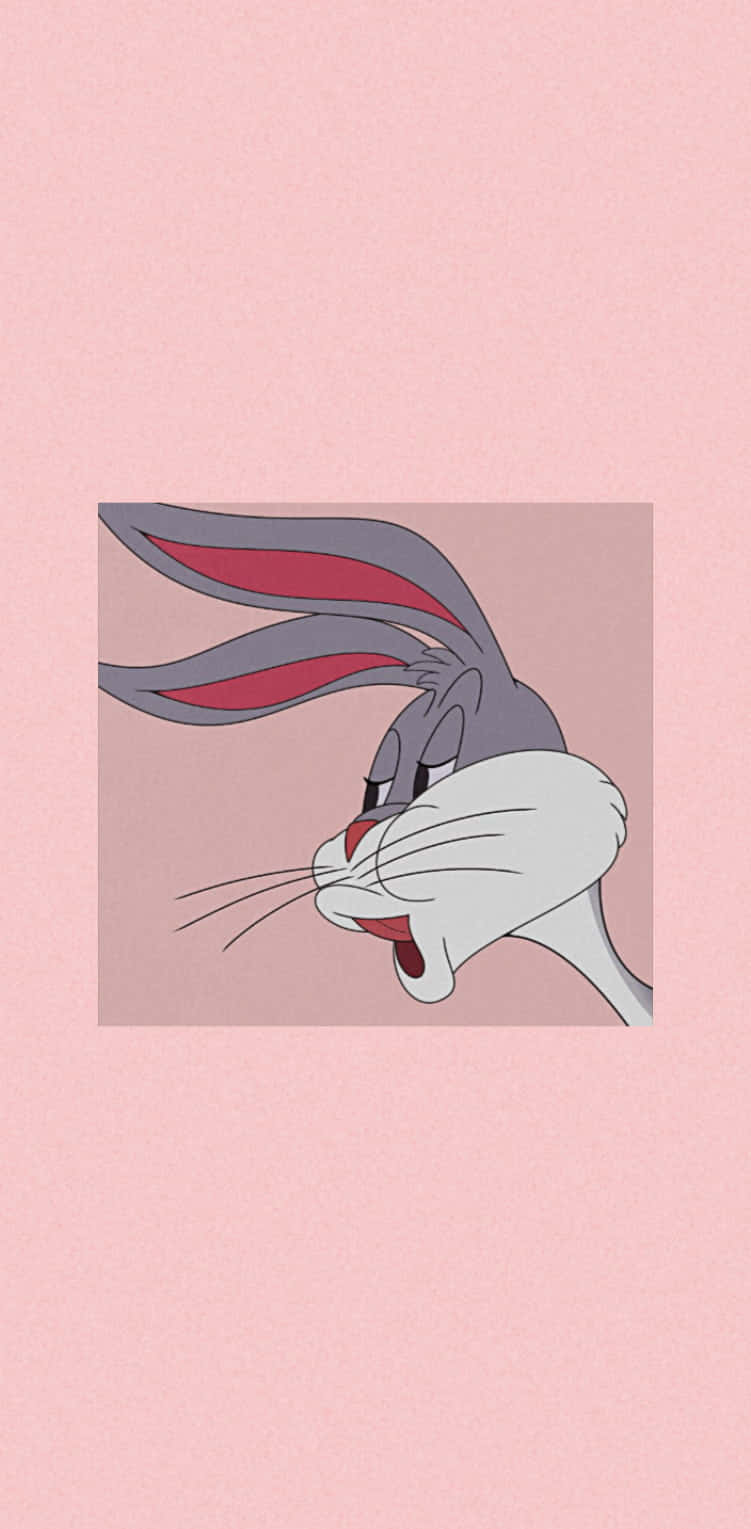 Bugs Bunny, iPhone, pink background, HD Phone Wallpaper