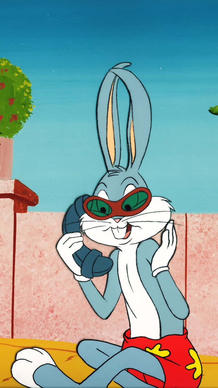 Bugs Bunny, red swim trunks, green sunglasses, HD Phone Wallpaper