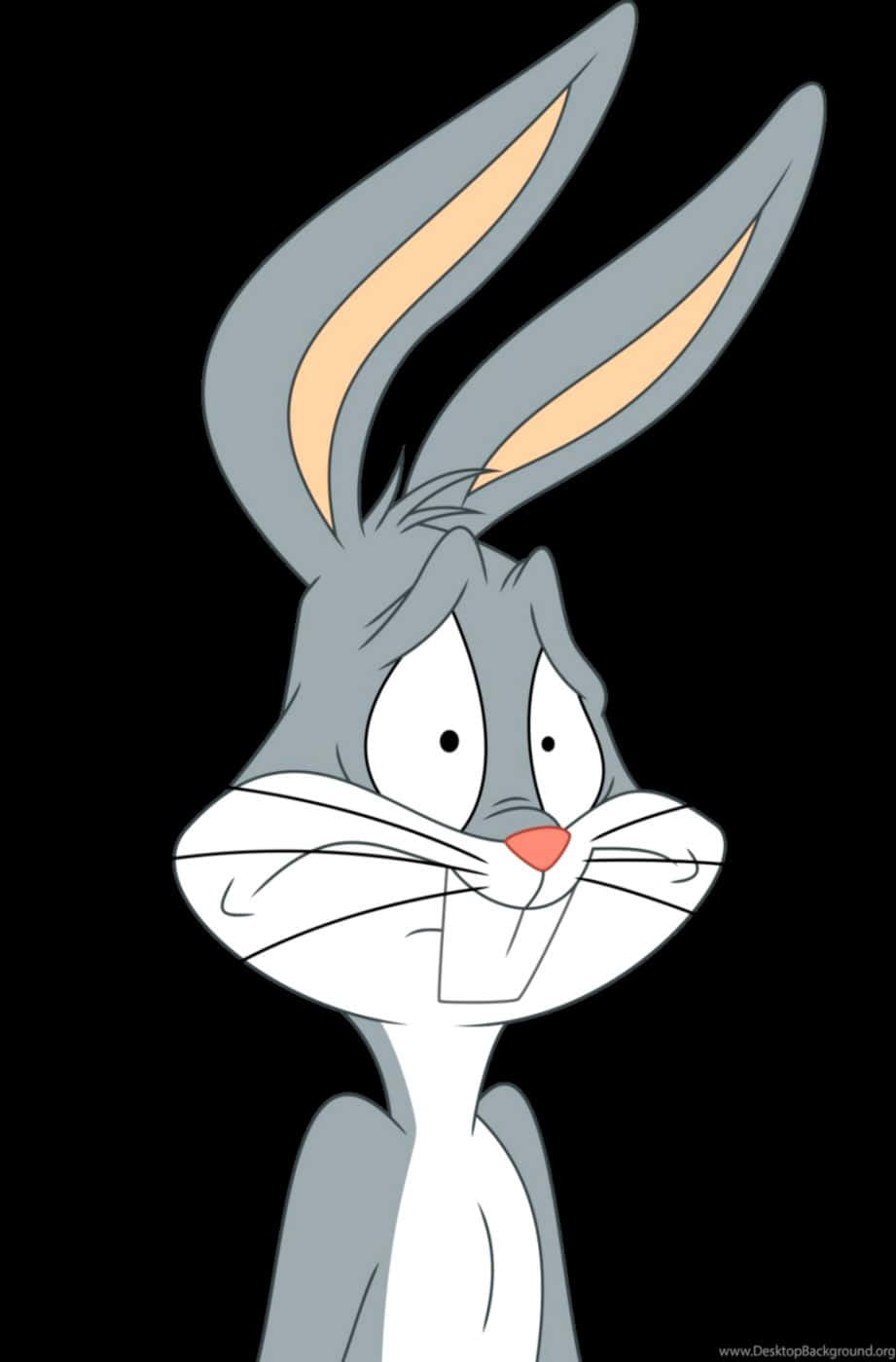 Bugs Bunny, black background, classic cartoon rabbit, HD Phone Wallpaper