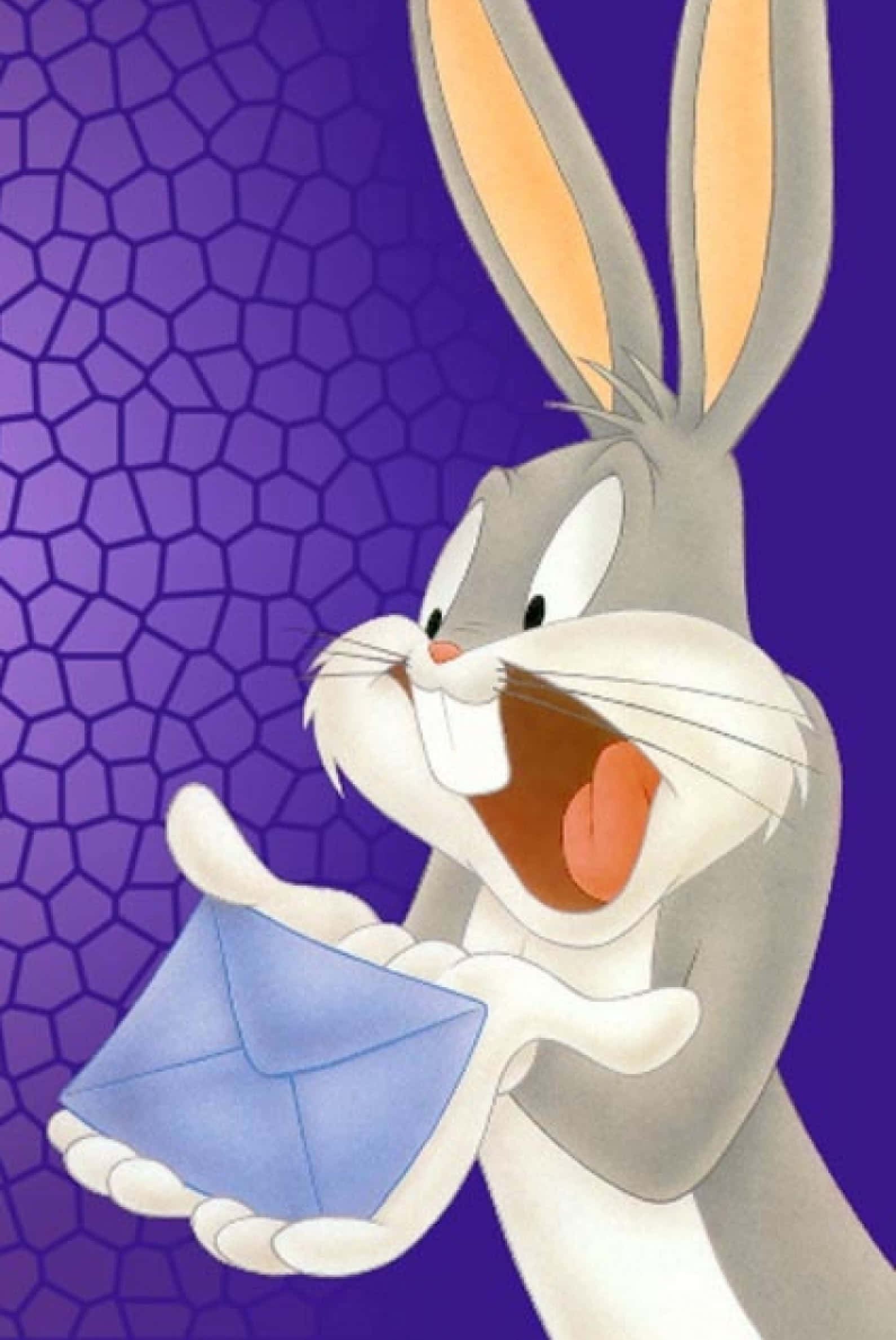 Bugs Bunny, iPhone, blue envelope, Full HD Phone Wallpaper