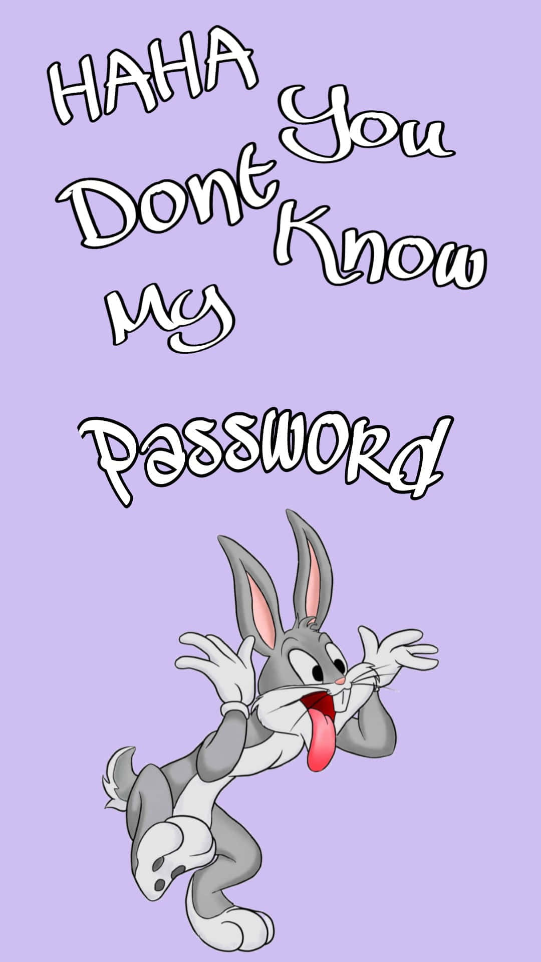 Bugs Bunny, iPhone, lavender background, Full HD Phone Wallpaper
