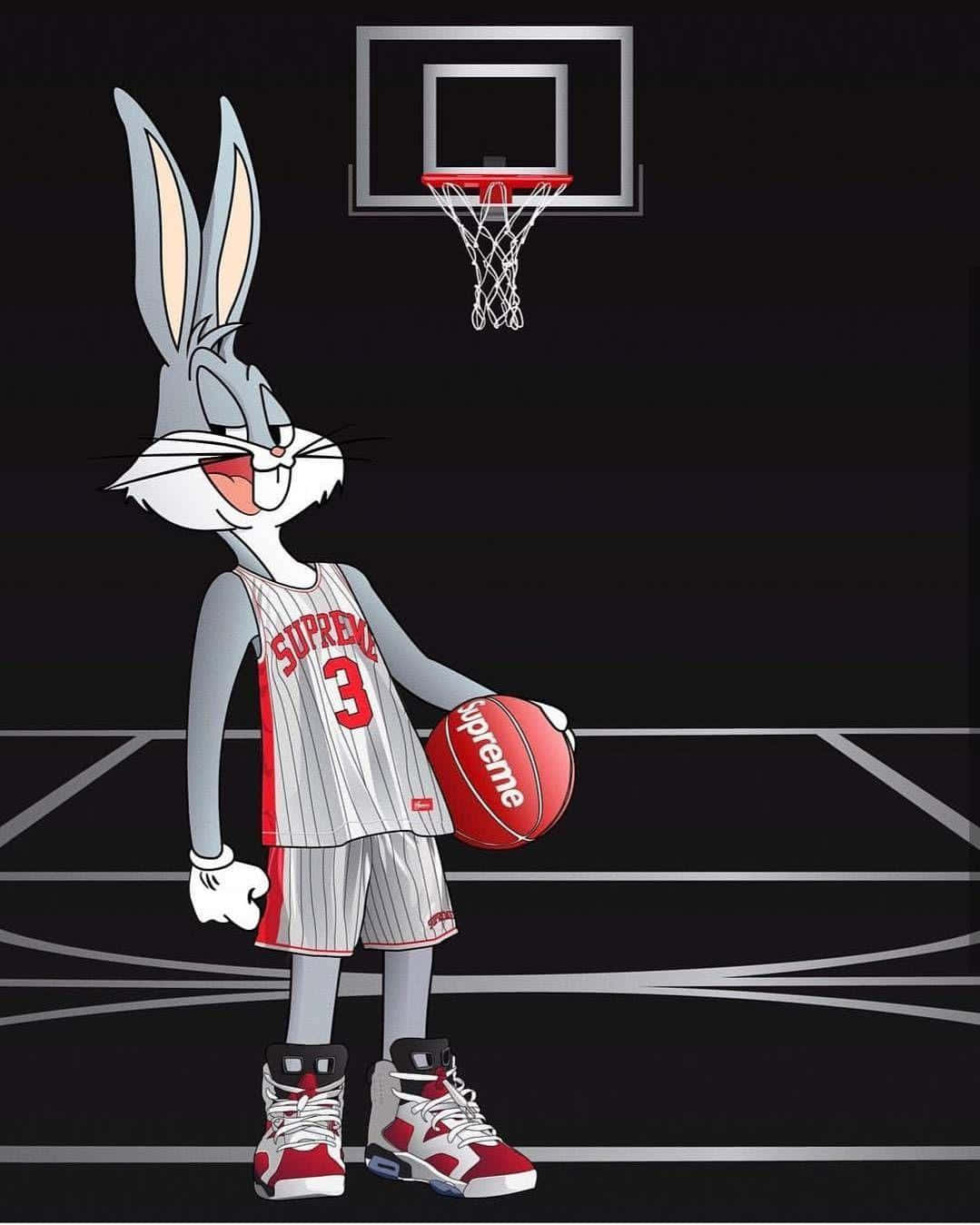 Bugs Bunny, Supreme, basketball, HD Phone Wallpaper