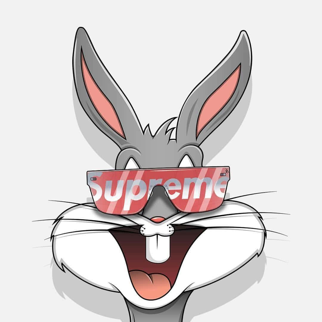 Bugs Bunny, Supreme, red Supreme sunglasses, SD Desktop Wallpaper