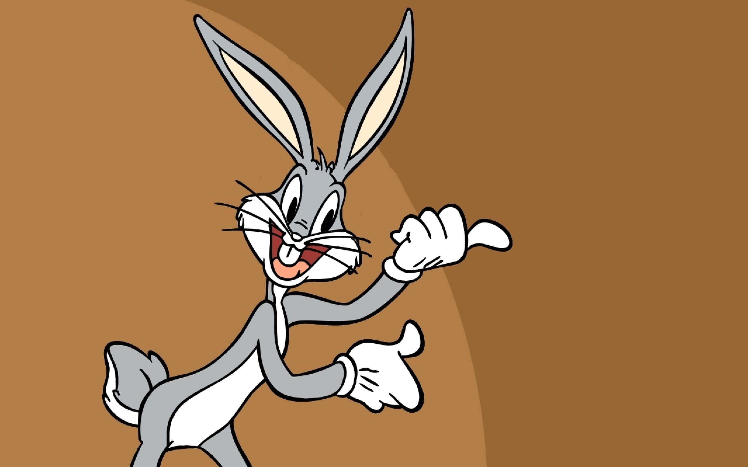 Bugs Bunny, Classic cartoon rabbit, grins, 2K Desktop Wallpaper