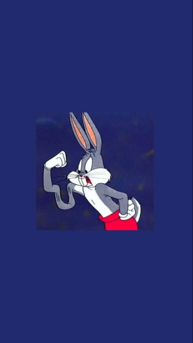 Bugs Bunny, Supreme, dark blue background, SD Phone Wallpaper
