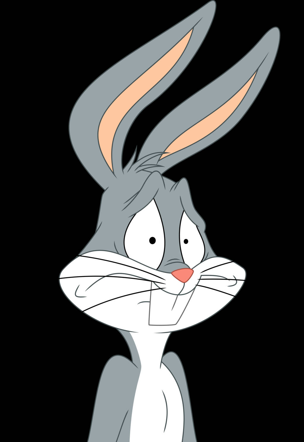 Bugs Bunny, classic cartoon rabbit, wide eyes, HD Phone Wallpaper