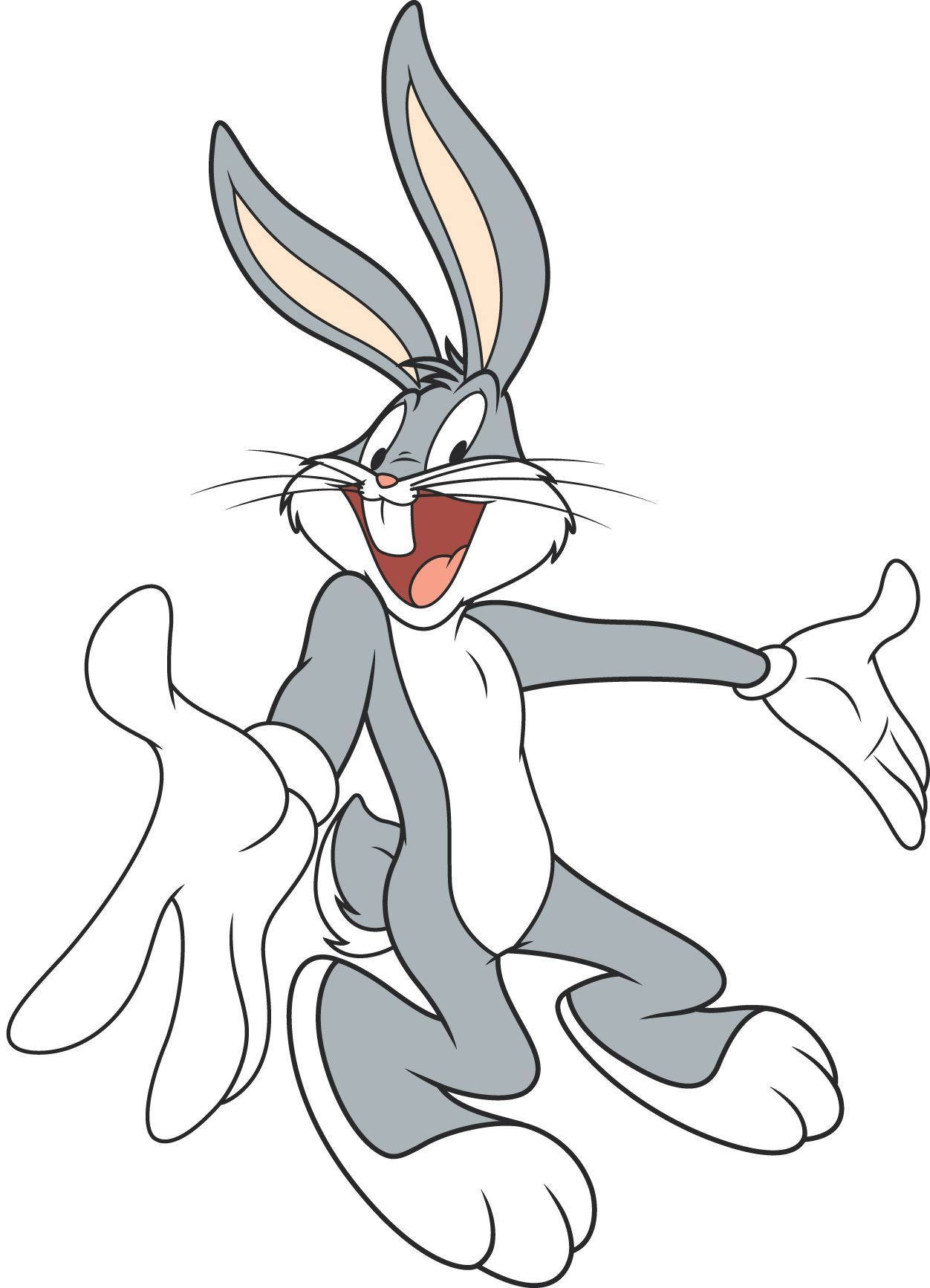 Bugs Bunny, classic cartoon rabbit, grins widely, HD Phone Wallpaper