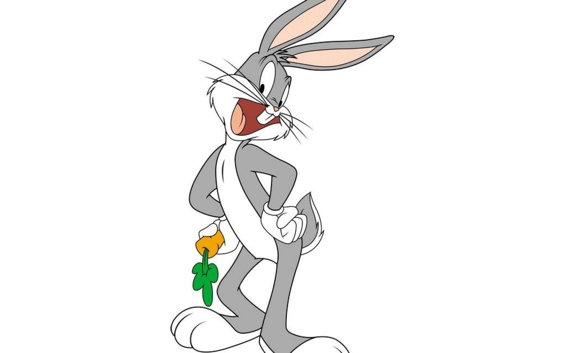 Bugs Bunny, carrot, mischievous grin, Full HD Desktop Wallpaper
