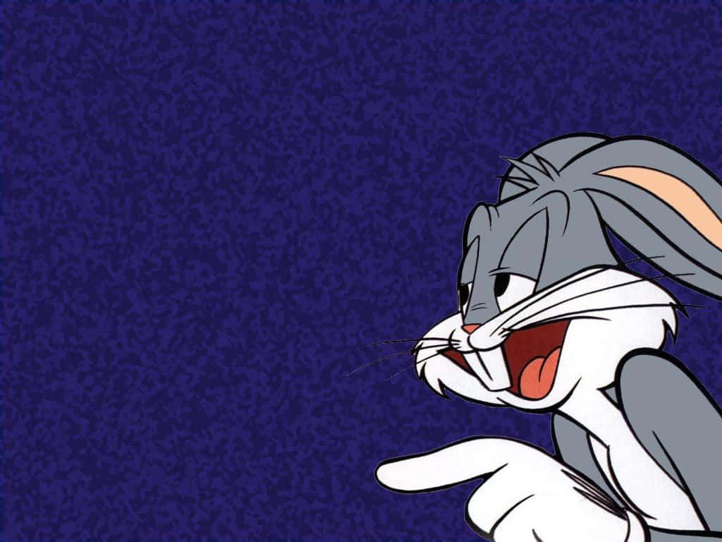 Bugs Bunny, deep blue background, pointing hand, SD Desktop Wallpaper