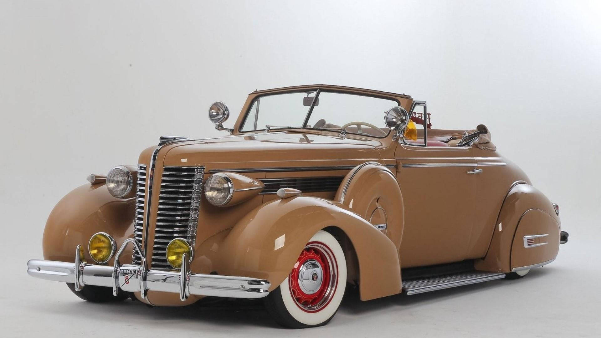 1938 Buick, lowrider, tan, Full HD Desktop Wallpaper