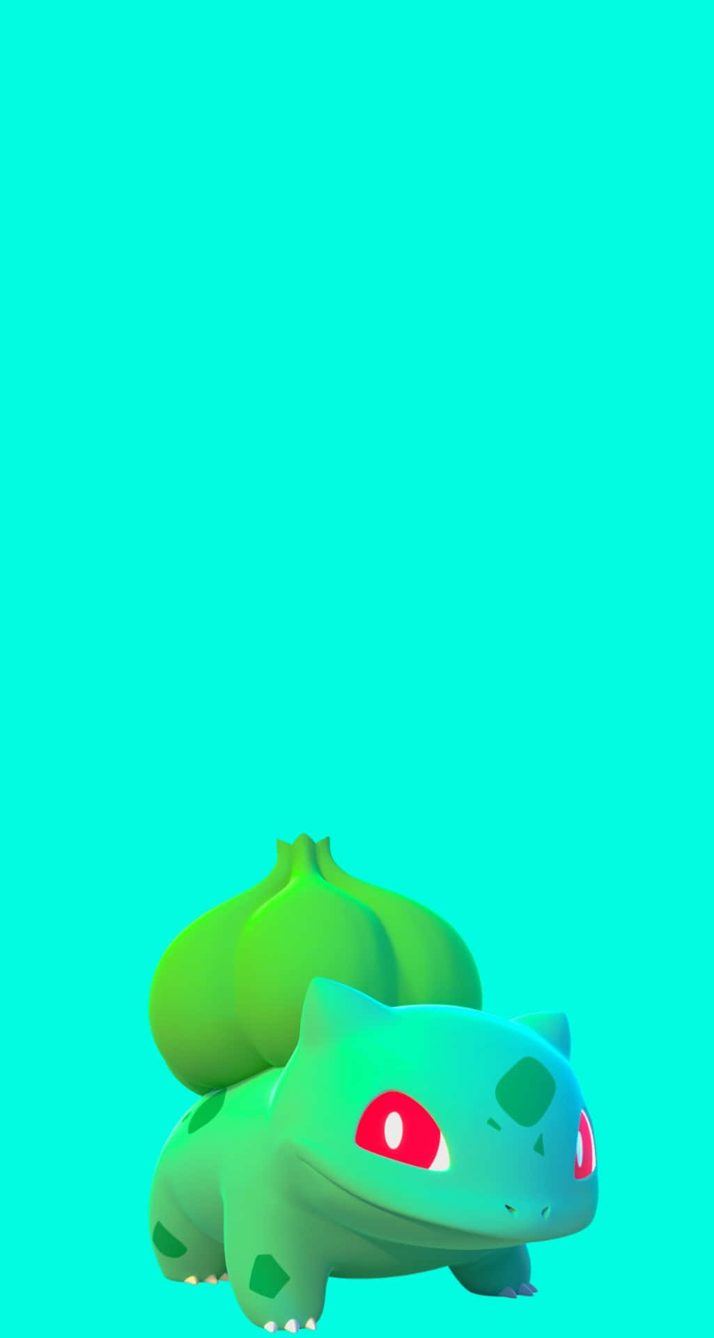 Bulbasaur, teal, glowing green, Full HD Phone Wallpaper