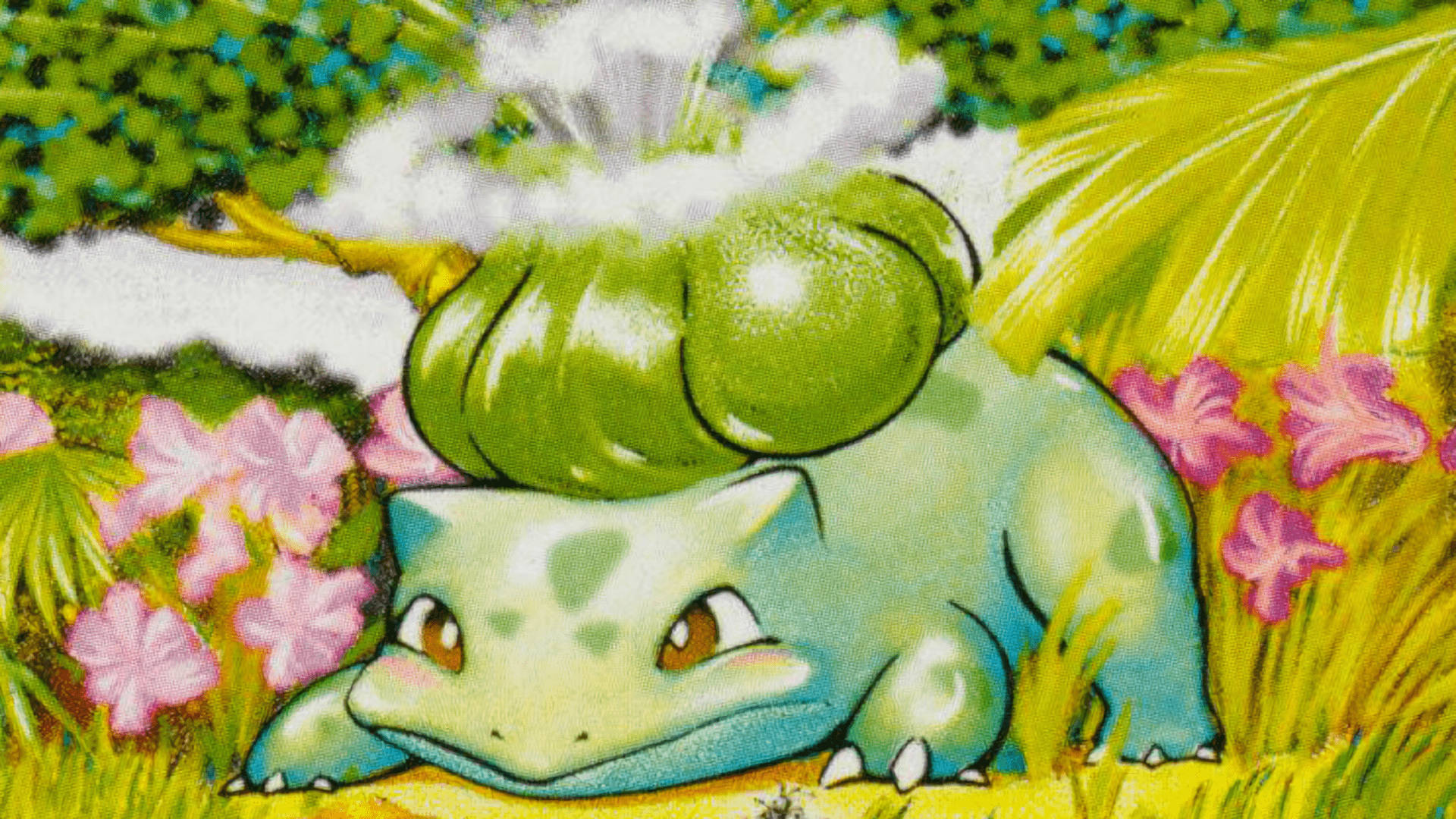 Bulbasaur, green, bulbous plant, Full HD Desktop Wallpaper