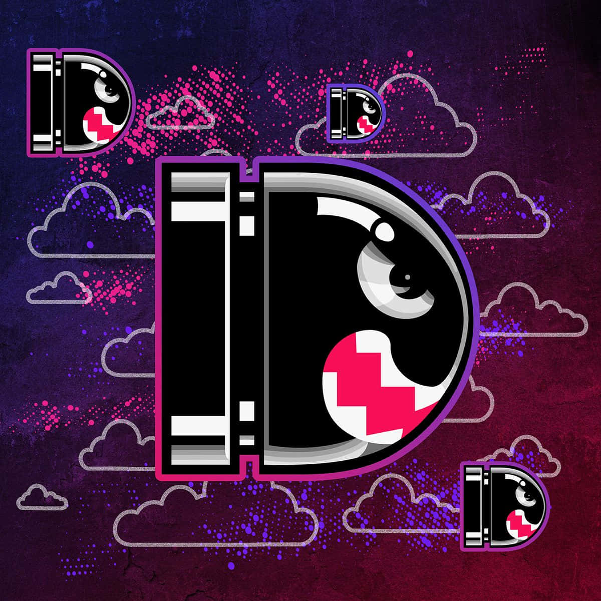 Bullet Bill, Mario game scene, purple clouds, SD Desktop Wallpaper