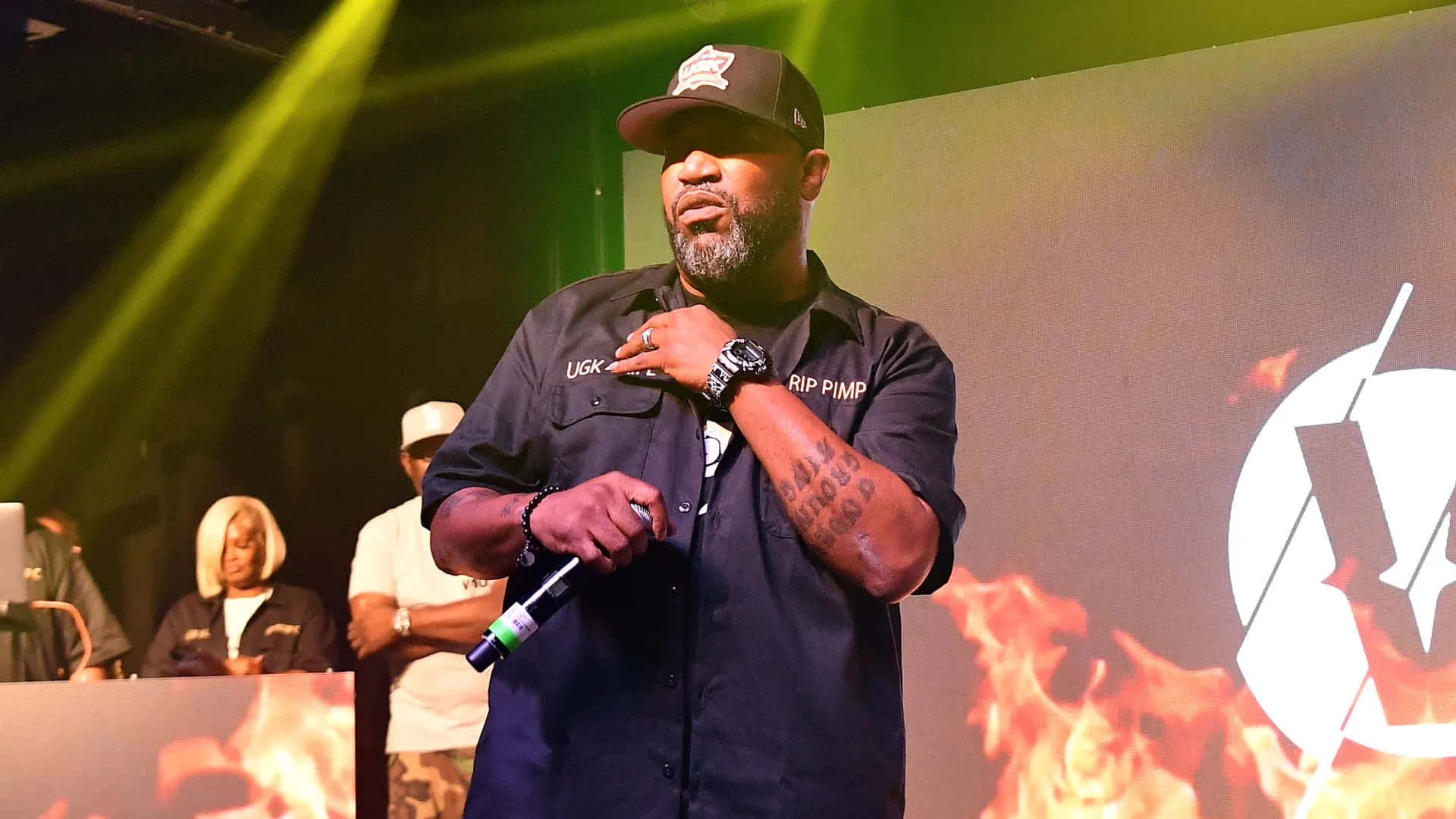 Bun B, stage, microphone, Full HD Desktop Wallpaper