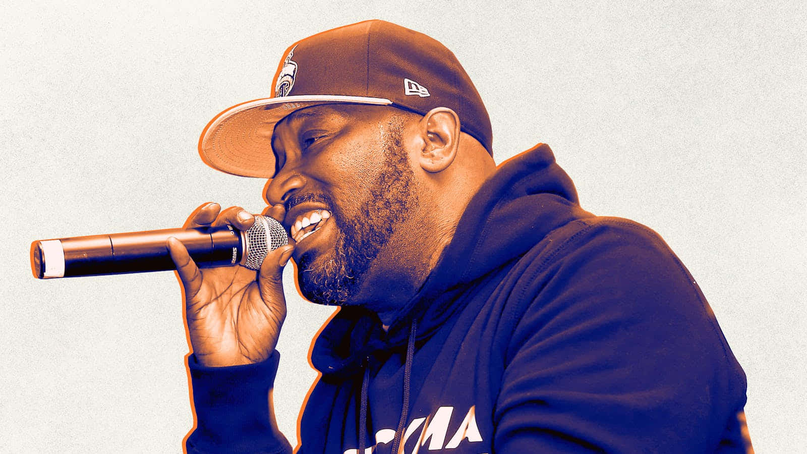 Bun B, brown cap, blue hoodie, HD Desktop Wallpaper