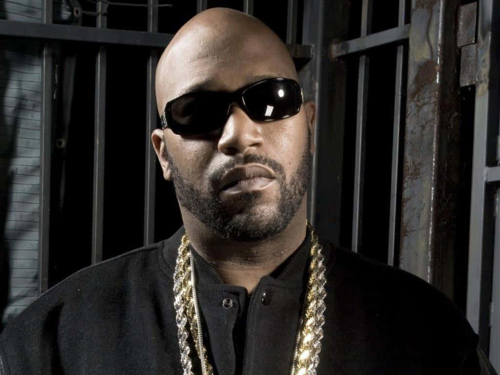 Bun B, black sunglasses, thick gold chain, SD Desktop Wallpaper