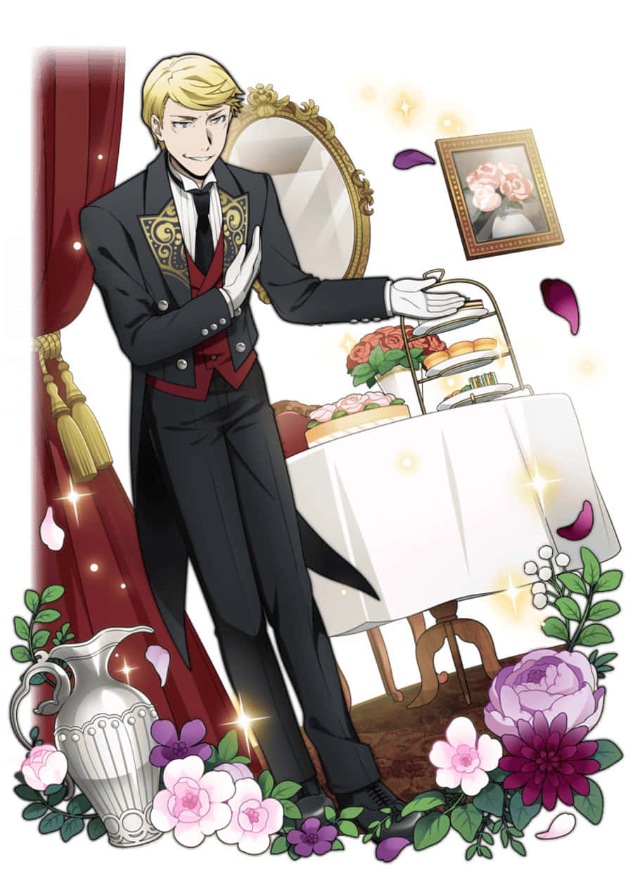Francis F, Bungo Stray Dogs, black and red uniform, SD Phone Wallpaper