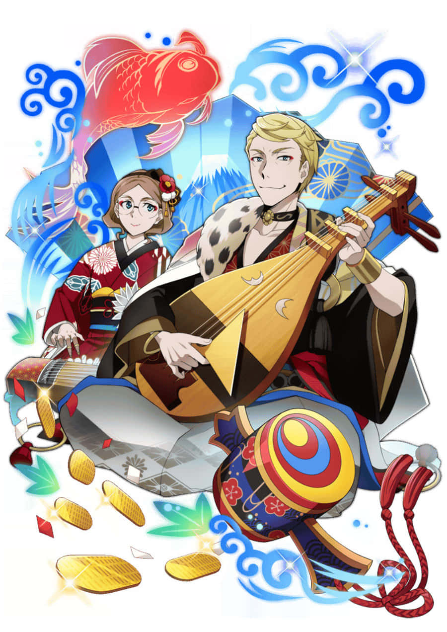 Francis F, Bungo Stray Dogs, traditional Japanese attire, SD Phone Wallpaper