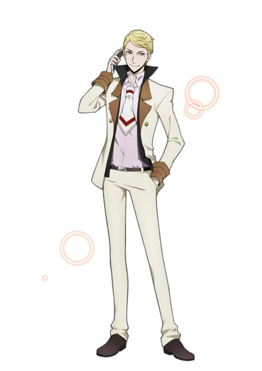 Francis F, Bungo Stray Dogs, blonde anime man, SD Phone Wallpaper