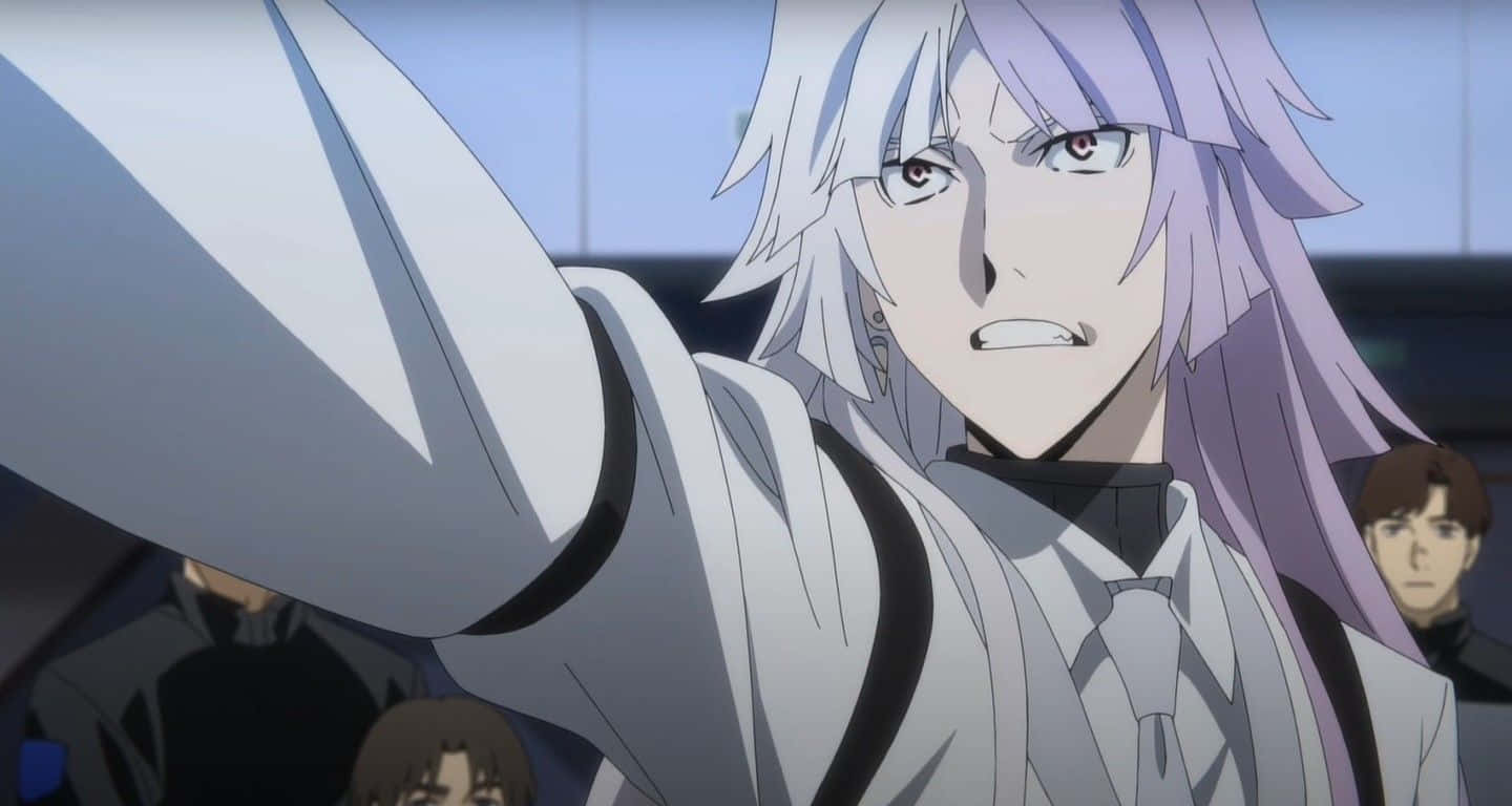 Bungo Stray Dogs, silver hair, red eyes, HD Desktop Wallpaper