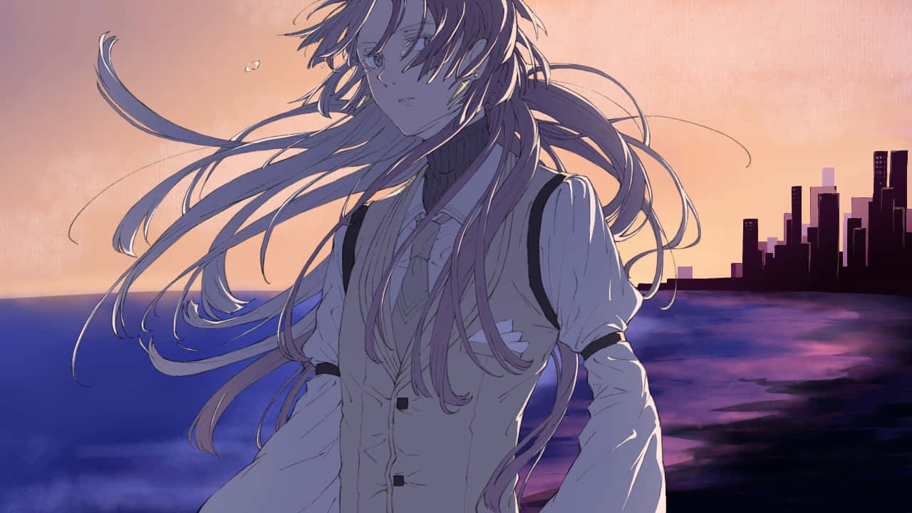 Bungo Stray Dogs Sigma, wistful sunset, ocean, HD Desktop Wallpaper