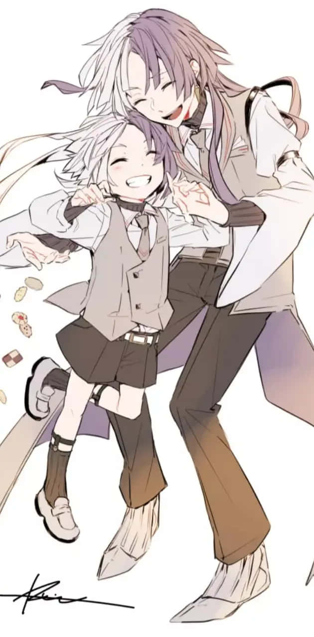 Bungo Stray Dogs Sigma, school uniforms, joyfully embrace, HD Phone Wallpaper