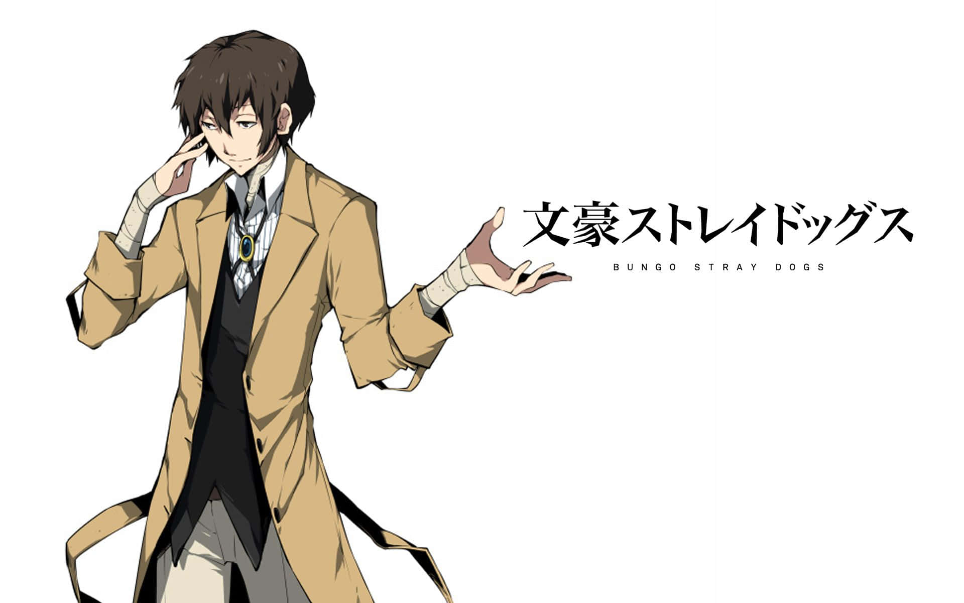 Bungou stray dogs, trench coat, tie, Full HD Desktop Wallpaper