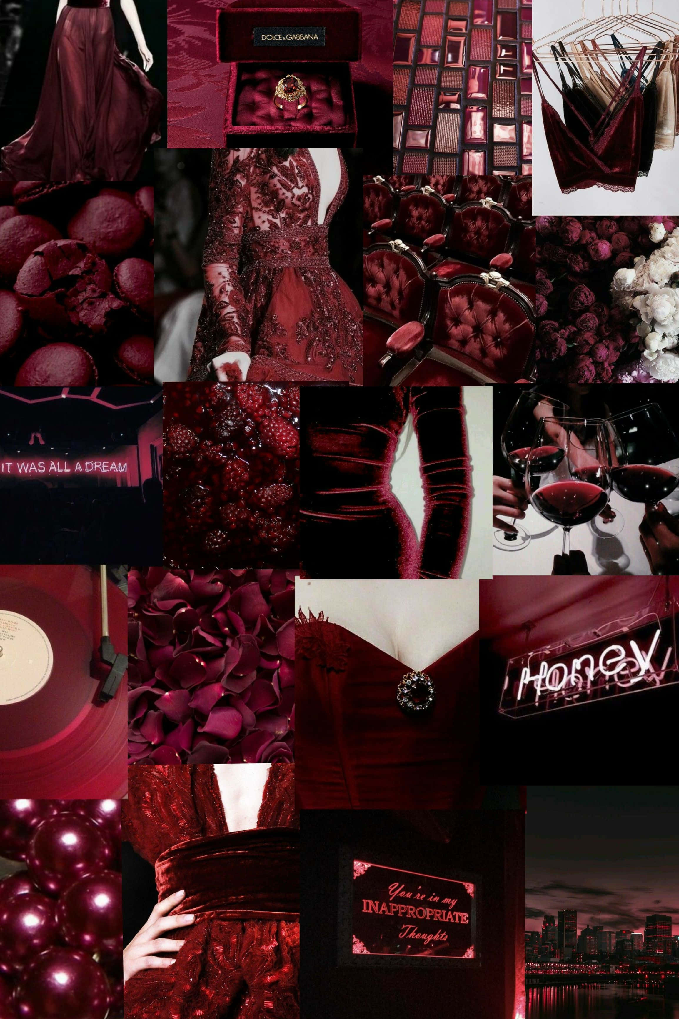 Burgundy Maroon Aesthetic, velvet dresses, jewelry, 2K Phone Wallpaper