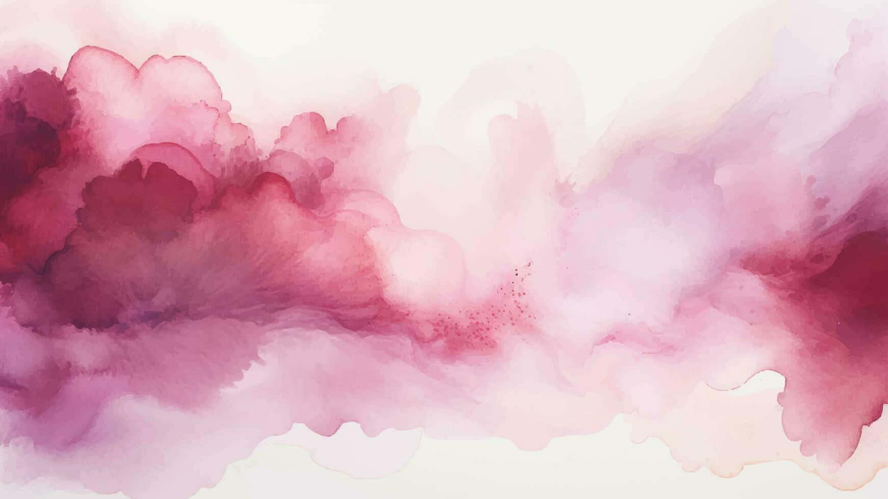 Burgundy Watercolor Clouds, soft pink, magenta watercolor clouds, HD Desktop Wallpaper