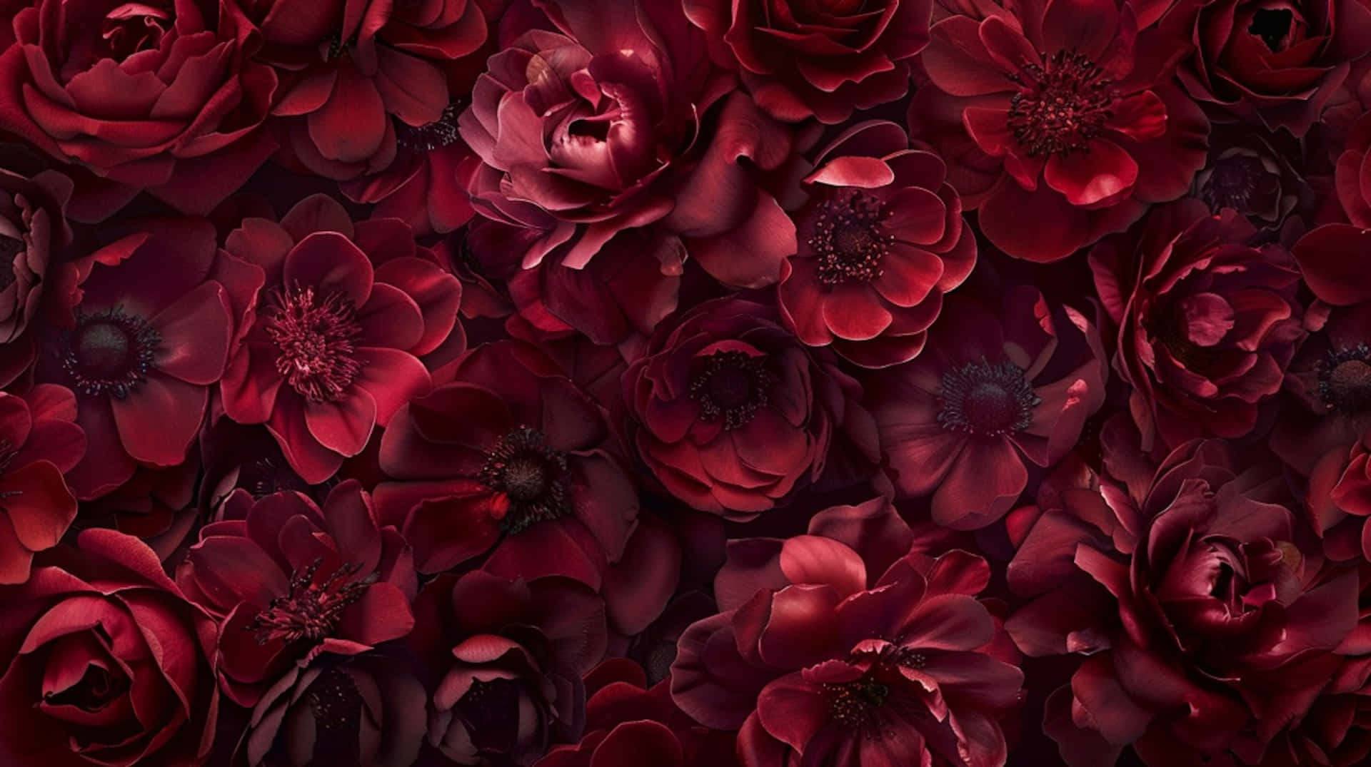 burgundy, crimson, velvety petals, Full HD Desktop Wallpaper