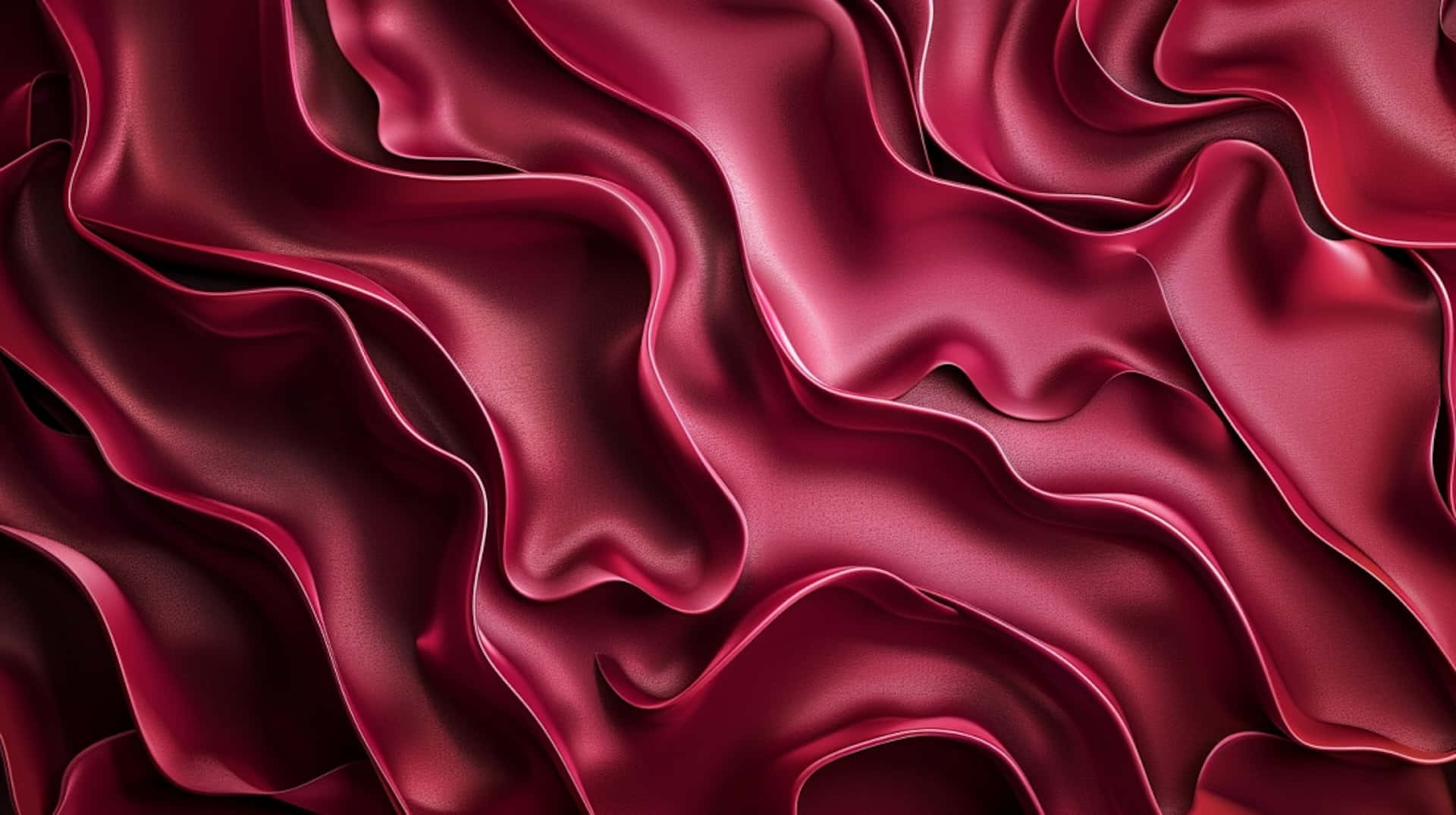 burgundy, satin fabric, waves, Full HD Desktop Wallpaper