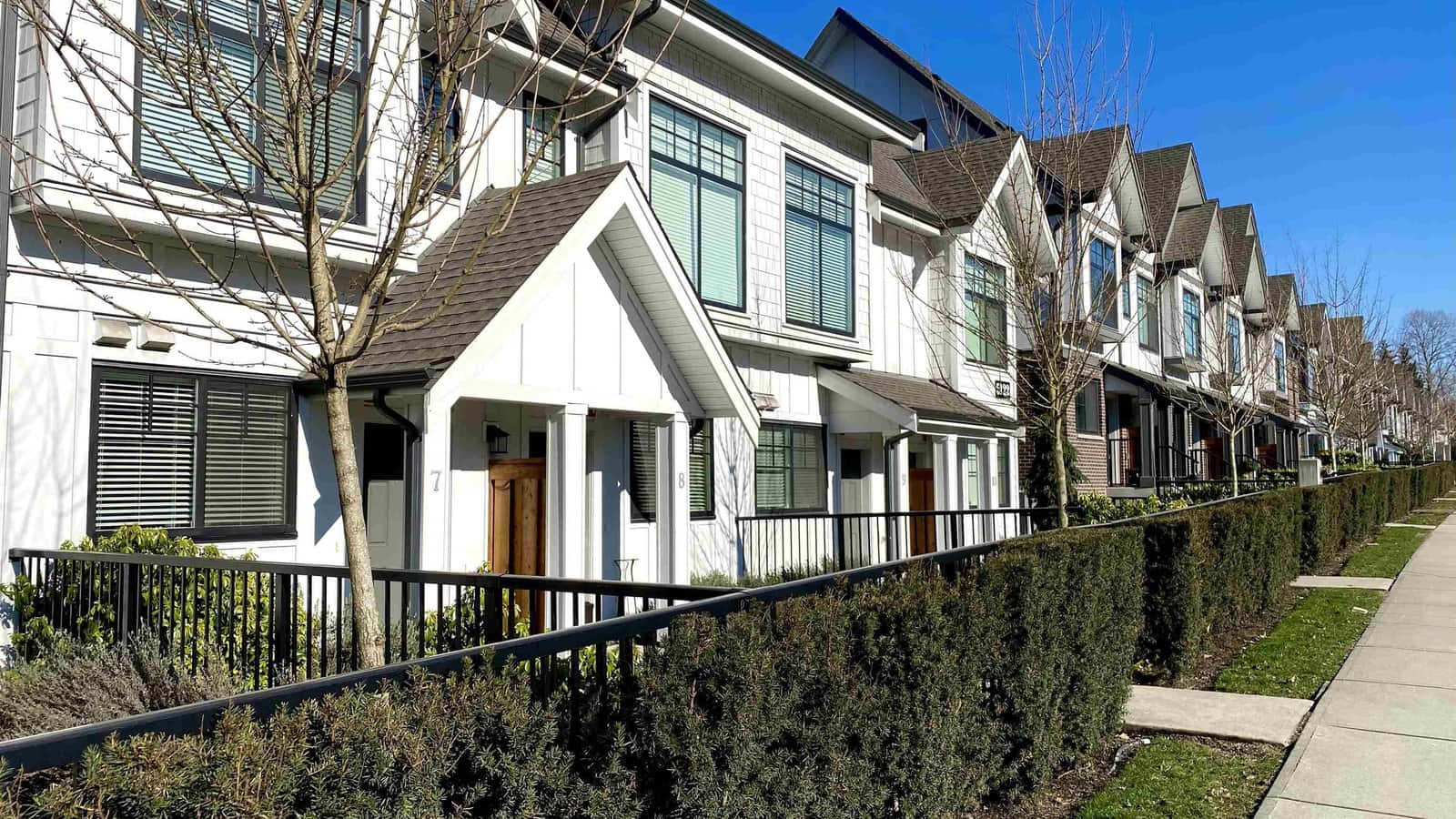 Burnaby, suburban townhouses, sunny day, HD Desktop Wallpaper