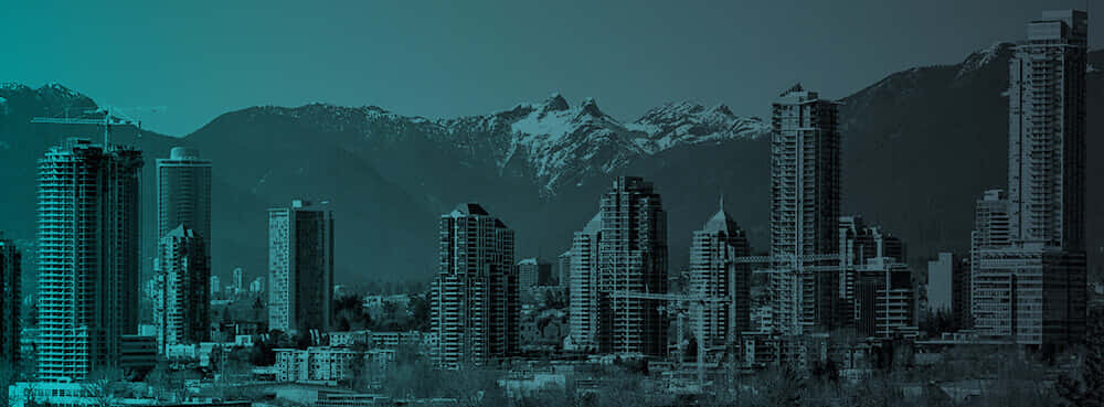 Burnaby, skyline, mountains, SD Desktop Wallpaper