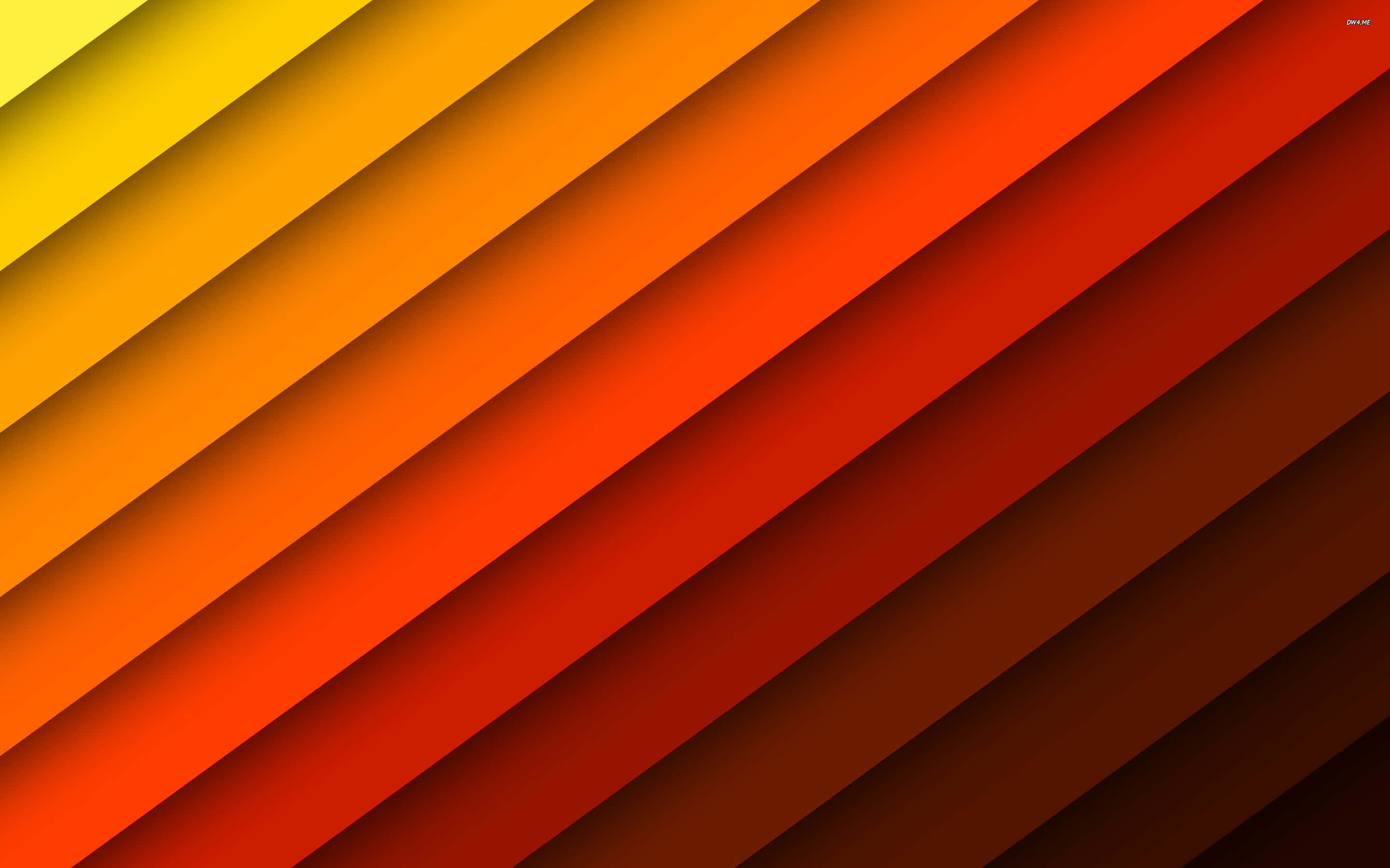 burnt orange, diagonal stripes, bright yellow, 2K Desktop Wallpaper