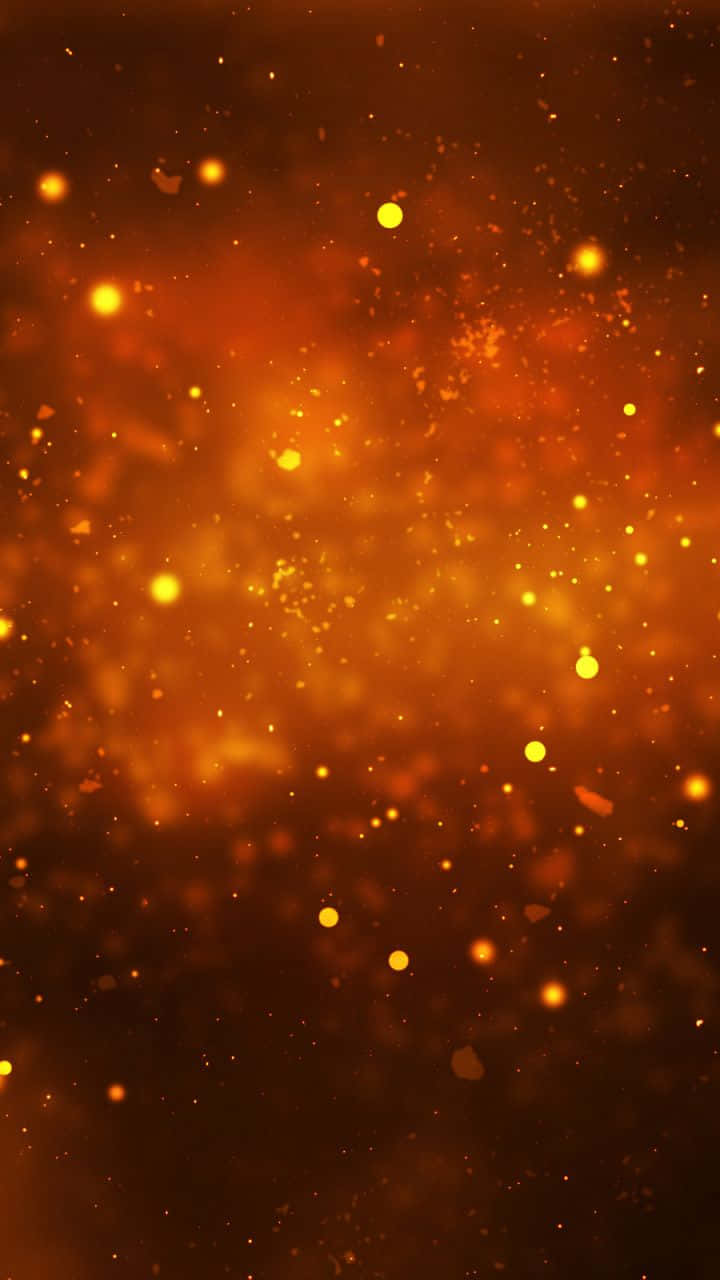 burnt orange, bokeh lights, cosmic nebula, HD Phone Wallpaper