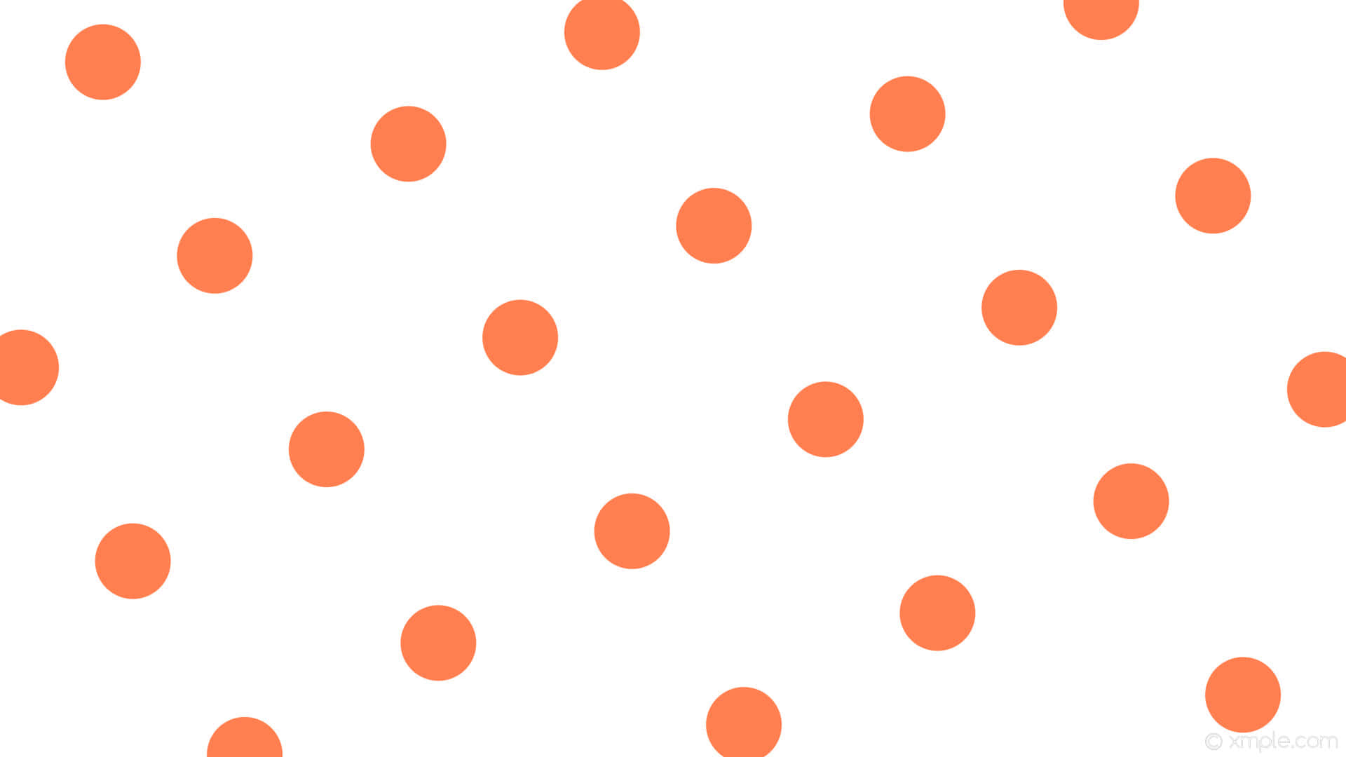 burnt orange, polka dots, white background, Full HD Desktop Wallpaper