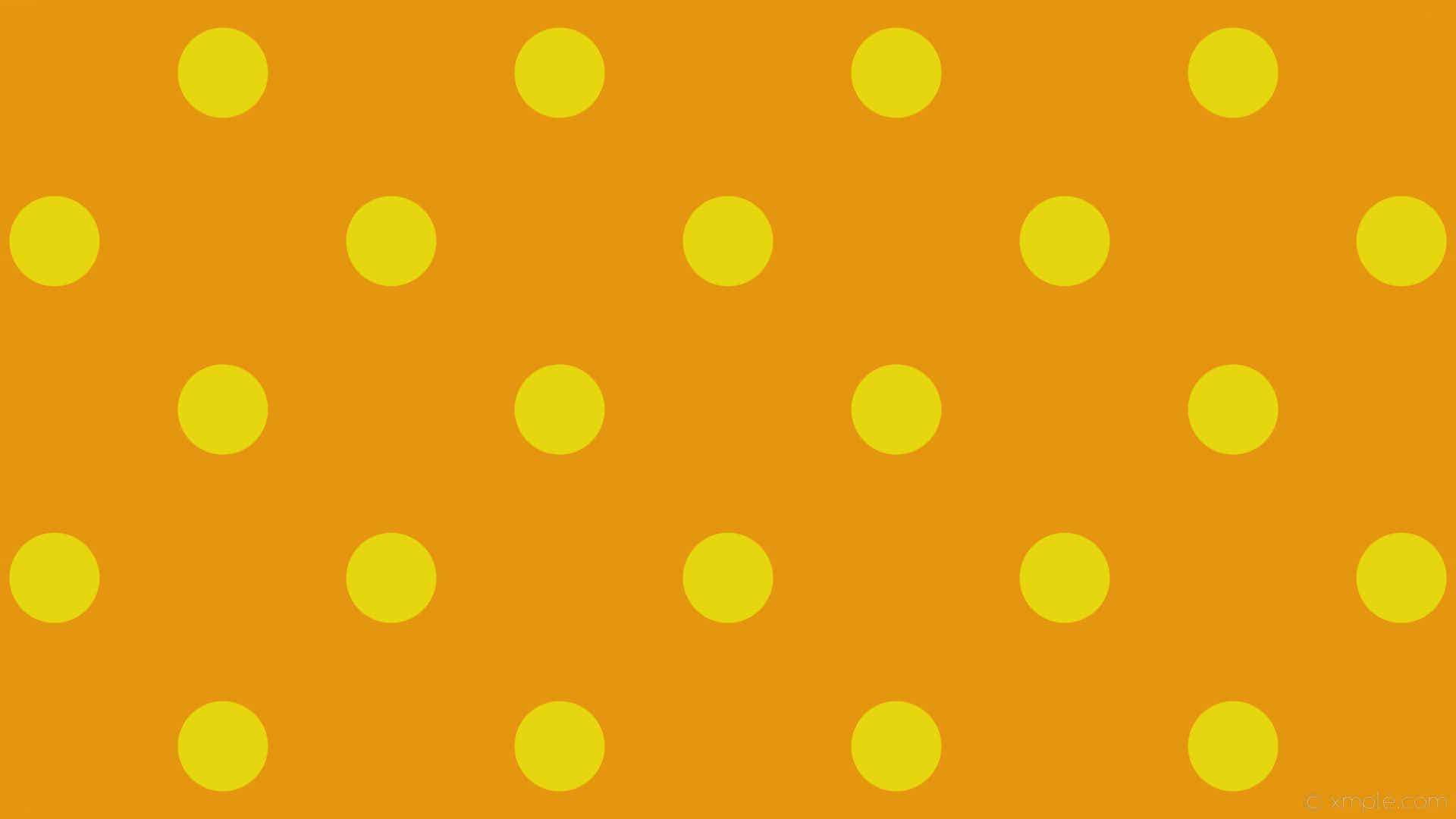burnt orange, polka dots pattern, bright yellow circles, Full HD Desktop Wallpaper