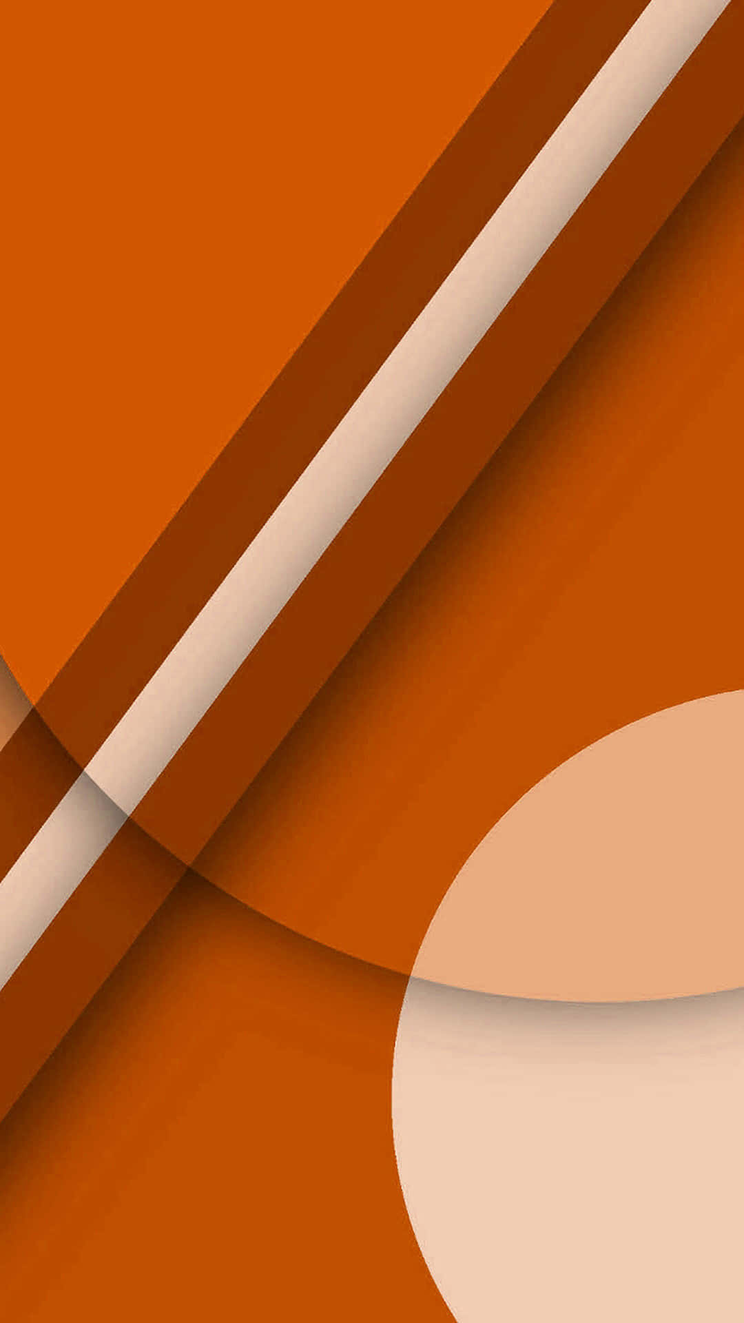 burnt orange, geometric shapes, beige, Full HD Phone Wallpaper