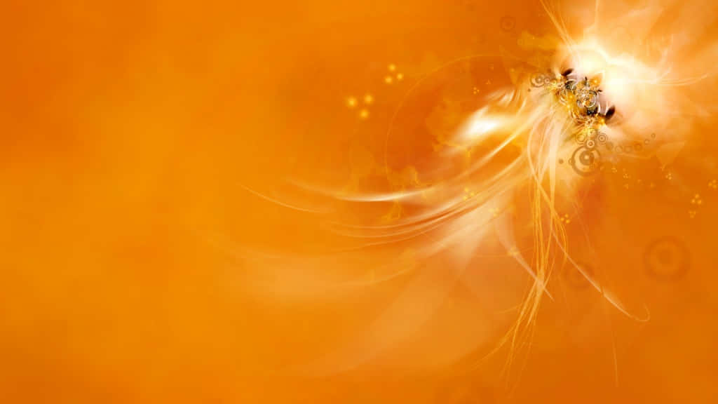Cool Orange Smoke, vibrant orange, swirling light trails, SD Desktop Wallpaper