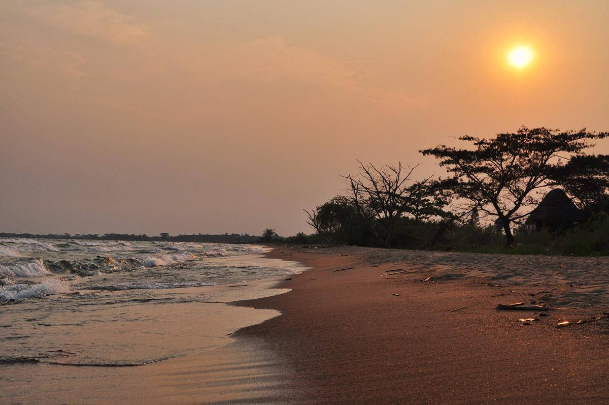 Burundi, coastline, sunset, SD Desktop Wallpaper