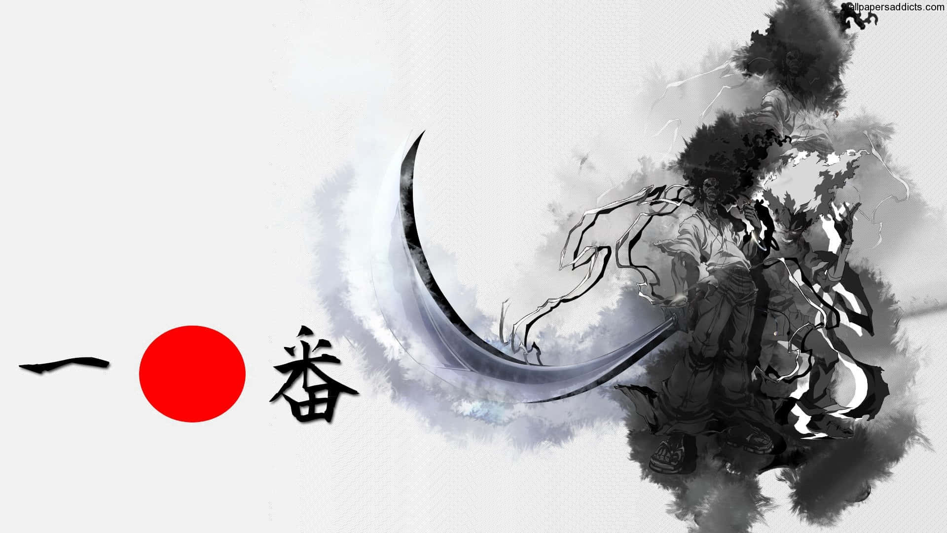 Bushido, anime warrior, curved blade, Full HD Desktop Wallpaper