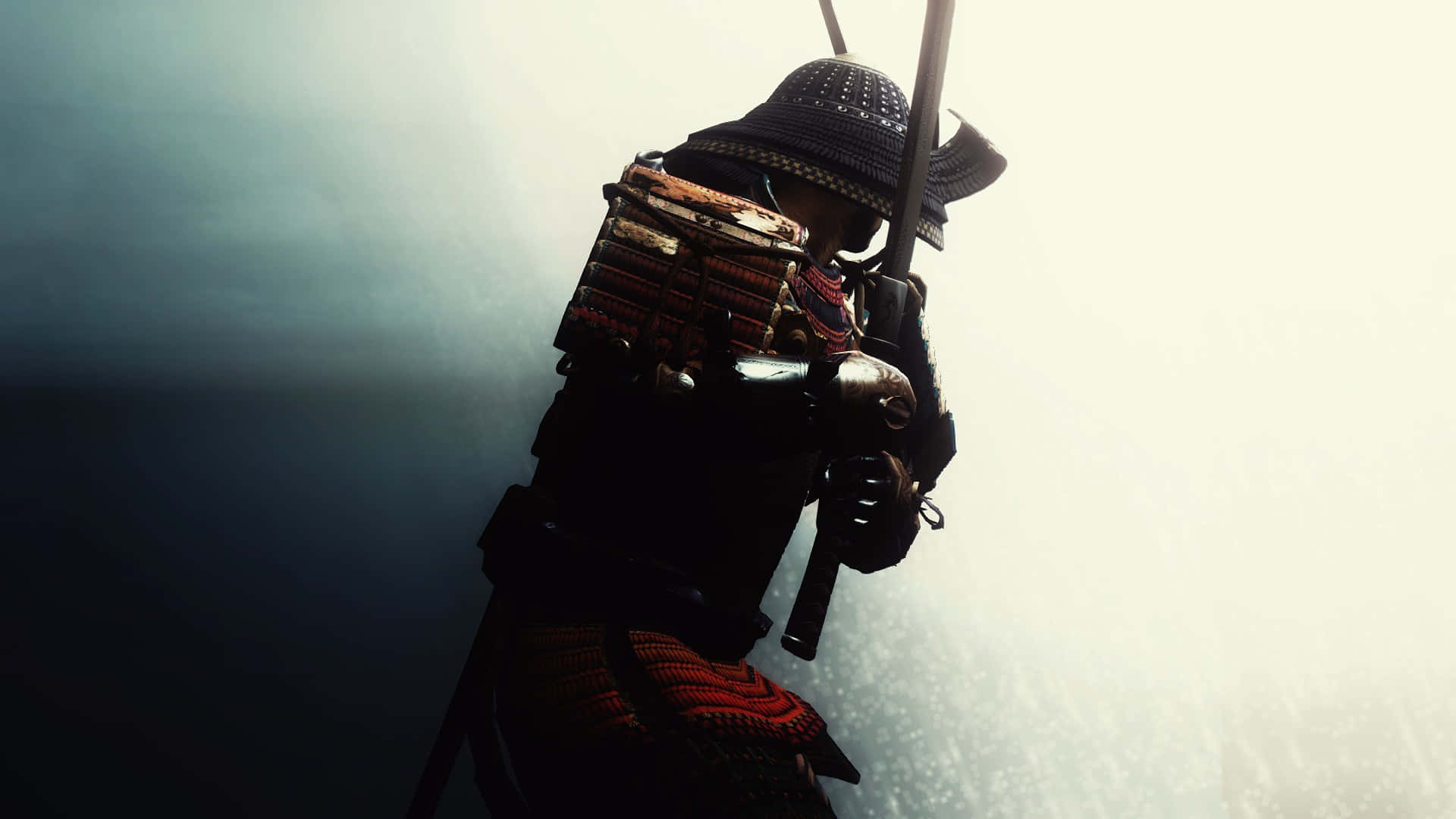 Bushido, samurai warrior, traditional armor, Full HD Desktop Wallpaper