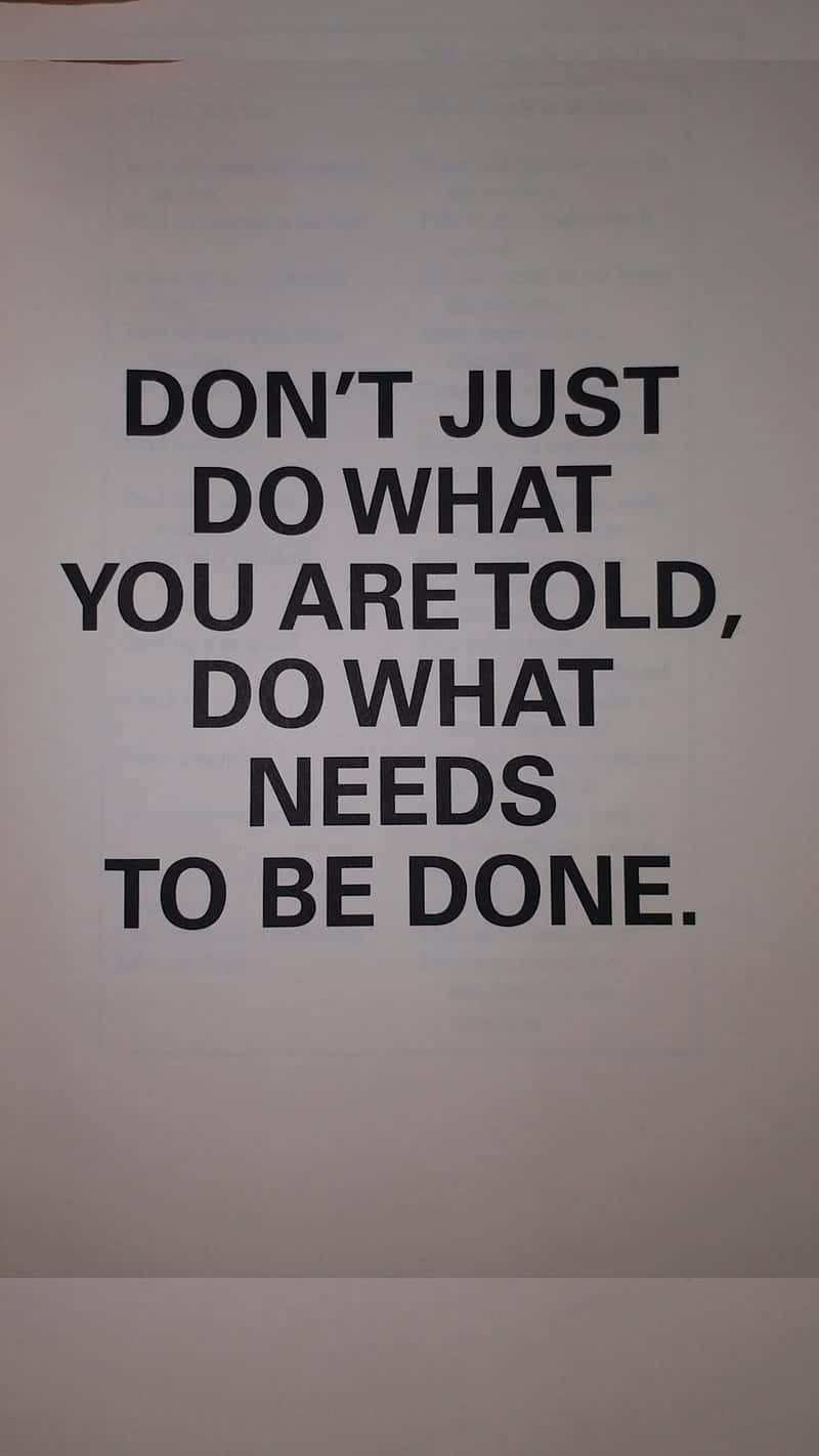 Practical Worker Quote, black text, off-white background, HD Phone Wallpaper
