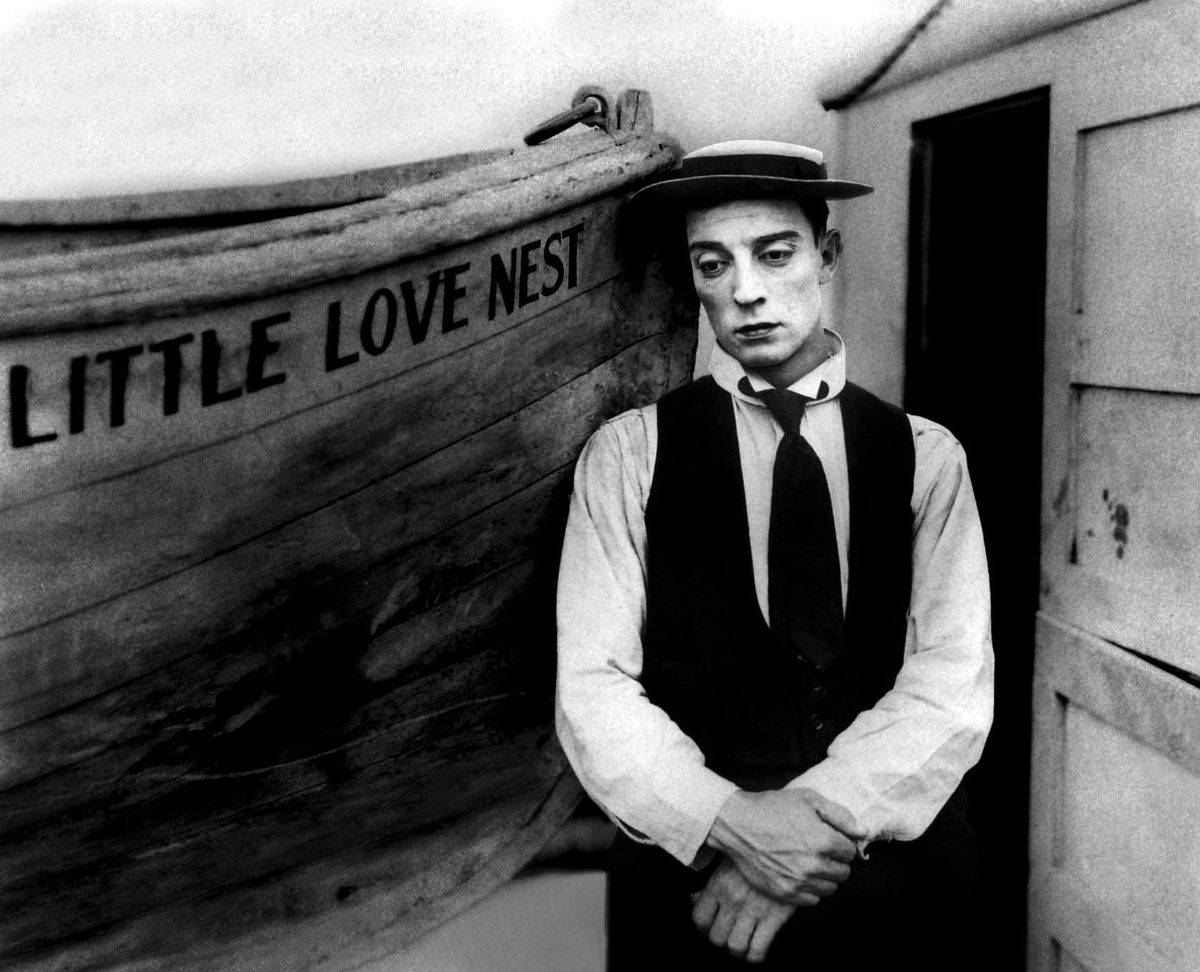 Buster Keaton, little love nest, wooden boat, SD Desktop Wallpaper